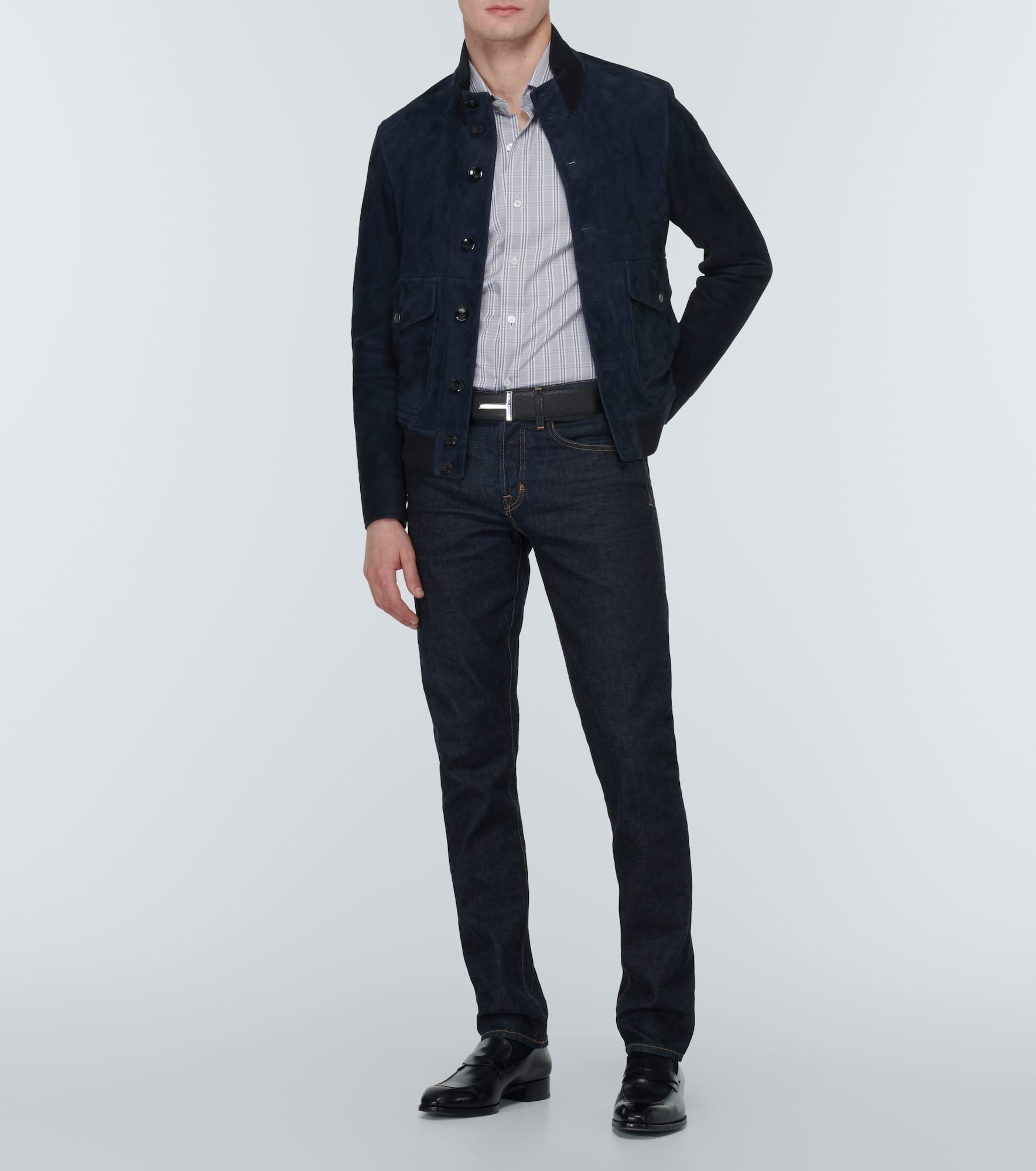 Checked cotton poplin shirt - 2