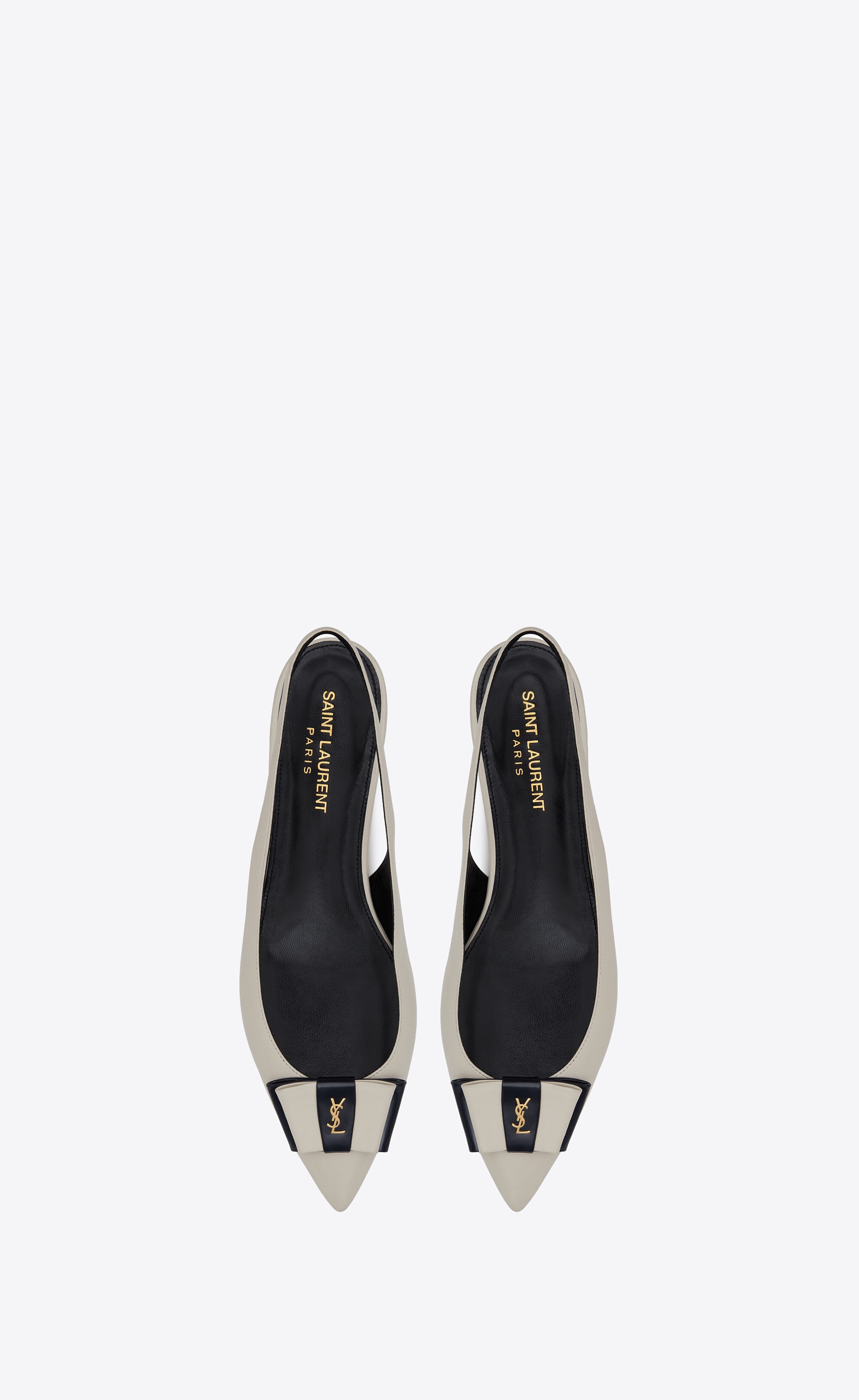 anaïs slingback flats in smooth and patent leather - 2