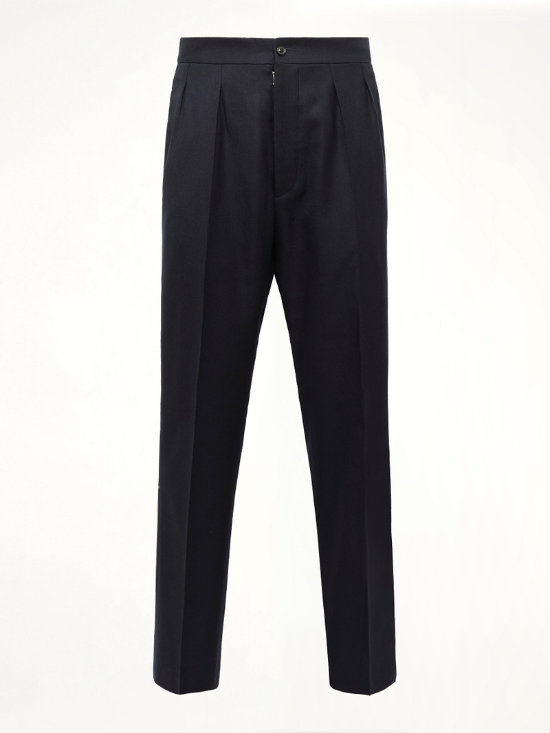 Maison Margiela Wool Twill Pants in Blue outlook