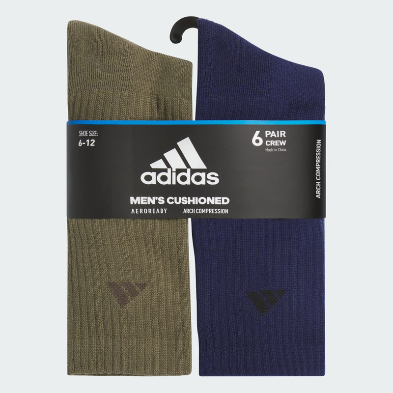 Athletic Cushioned 6-Pack Crew Socks 3