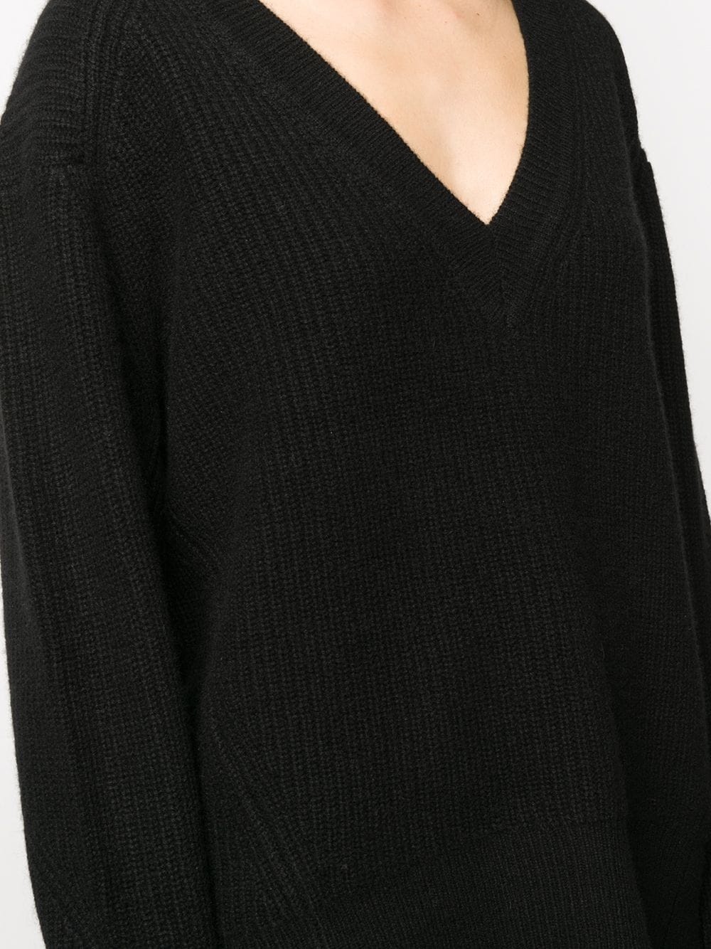 v-neck cashmere jumper - 5