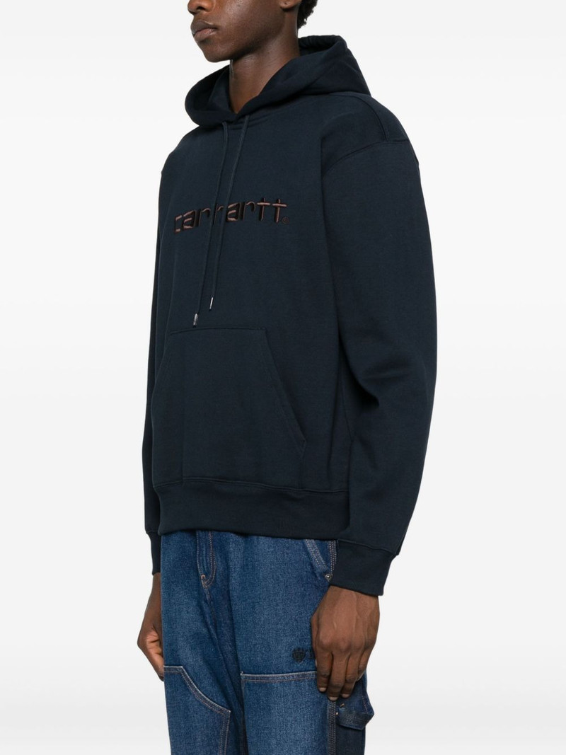 logo-embroidered hoodie 3