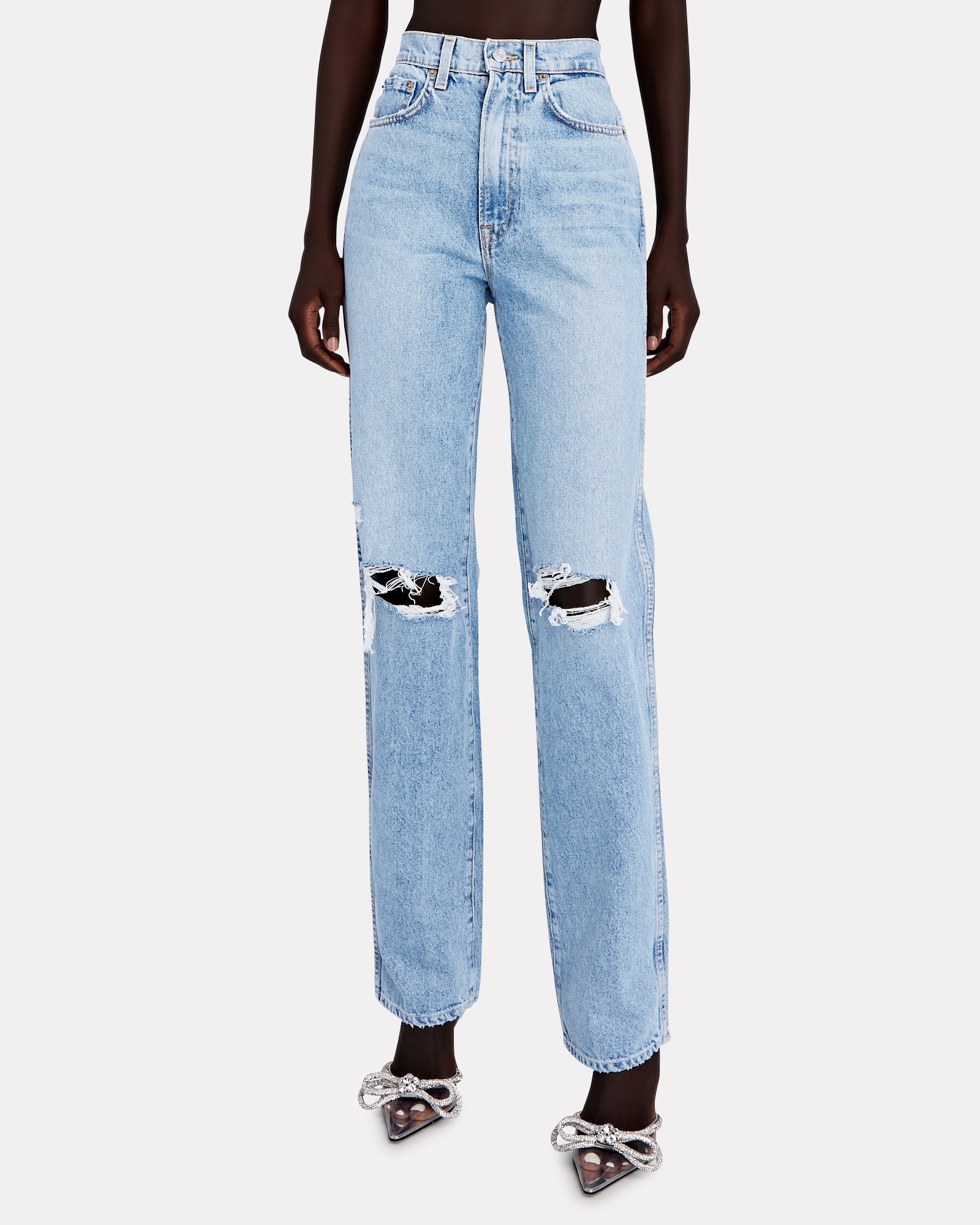 Sara High-Rise Straight-Leg Jeans - 3