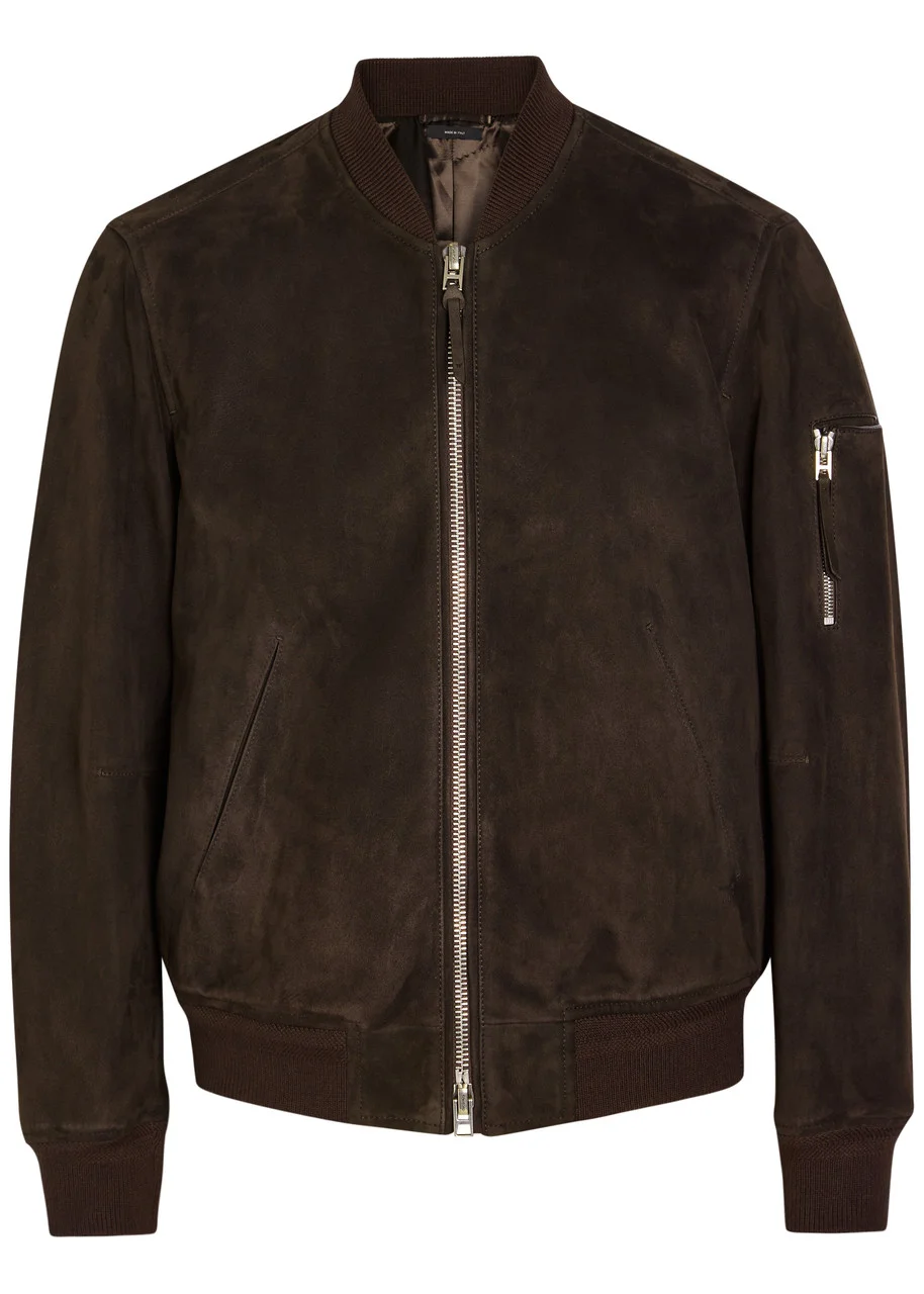 Tom Ford Suede Bomber Jacket - 1