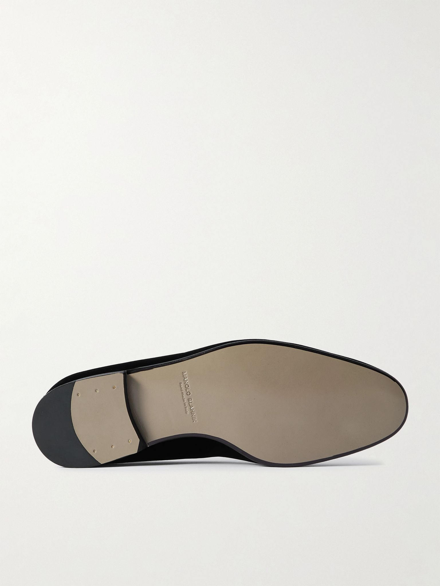 Mario Grosgrain-Trimmed Velvet Loafers Black - 3