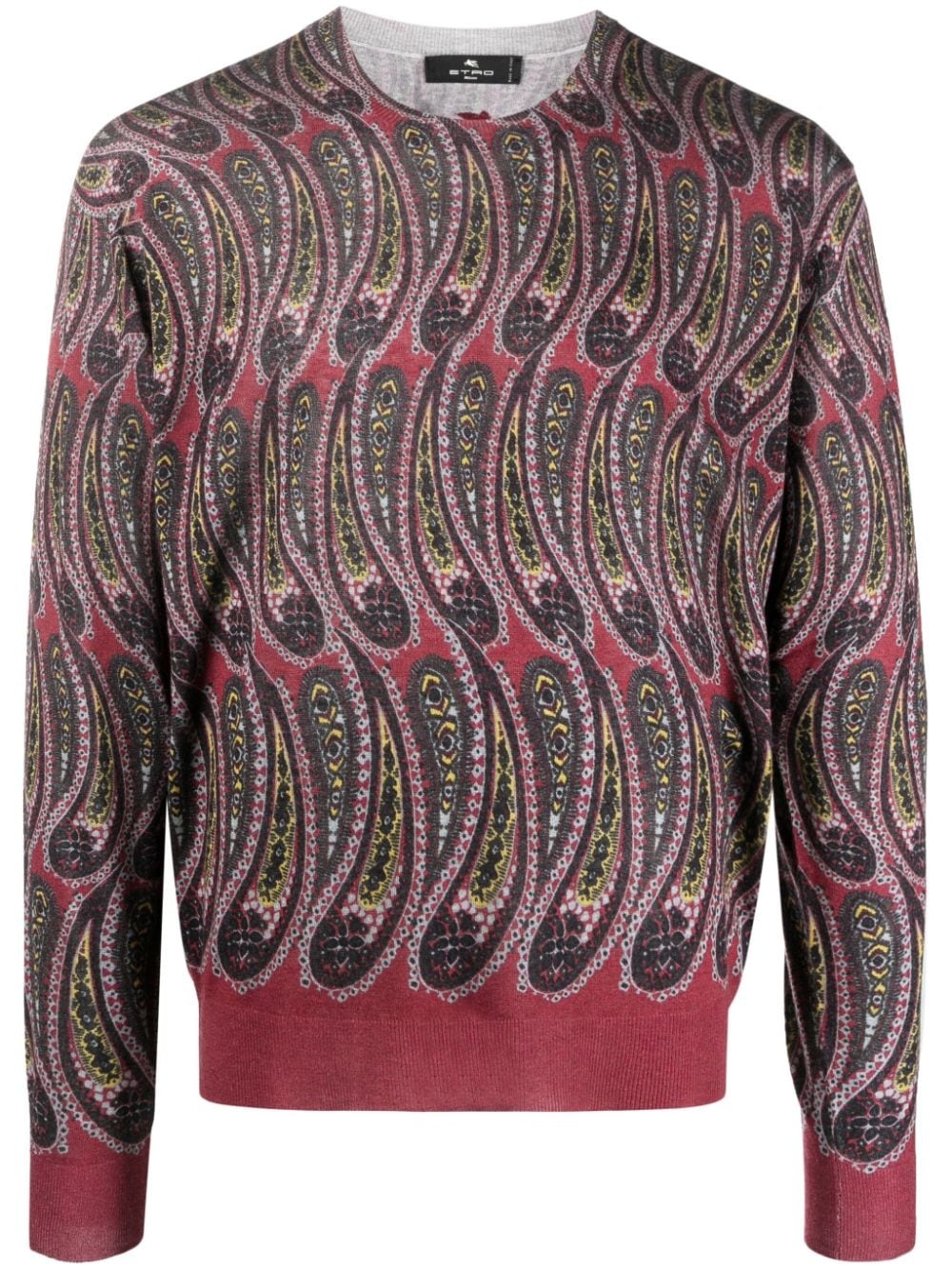 long-sleeve intarsia-knit jumper - 1