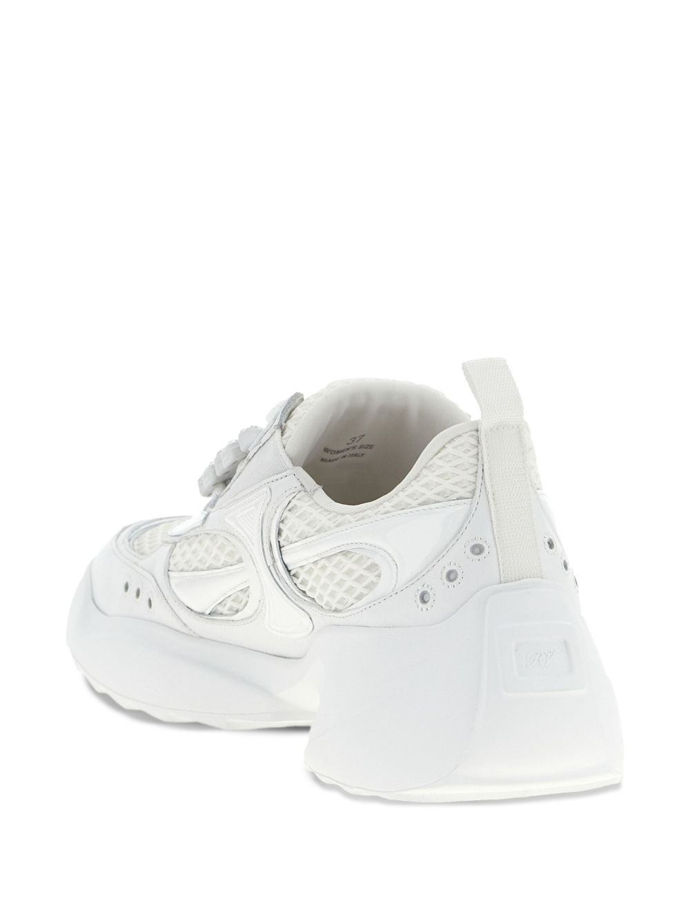 embellished mesh low-top sneakers - 3