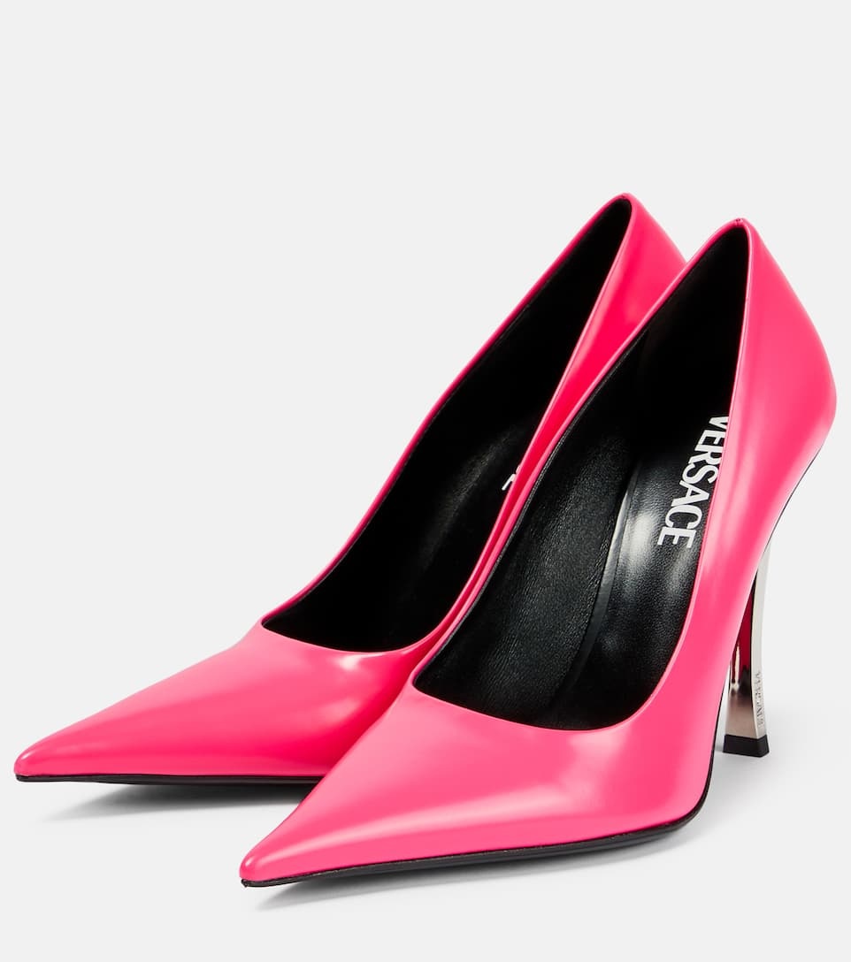 Pin-Point leather pumps - 5