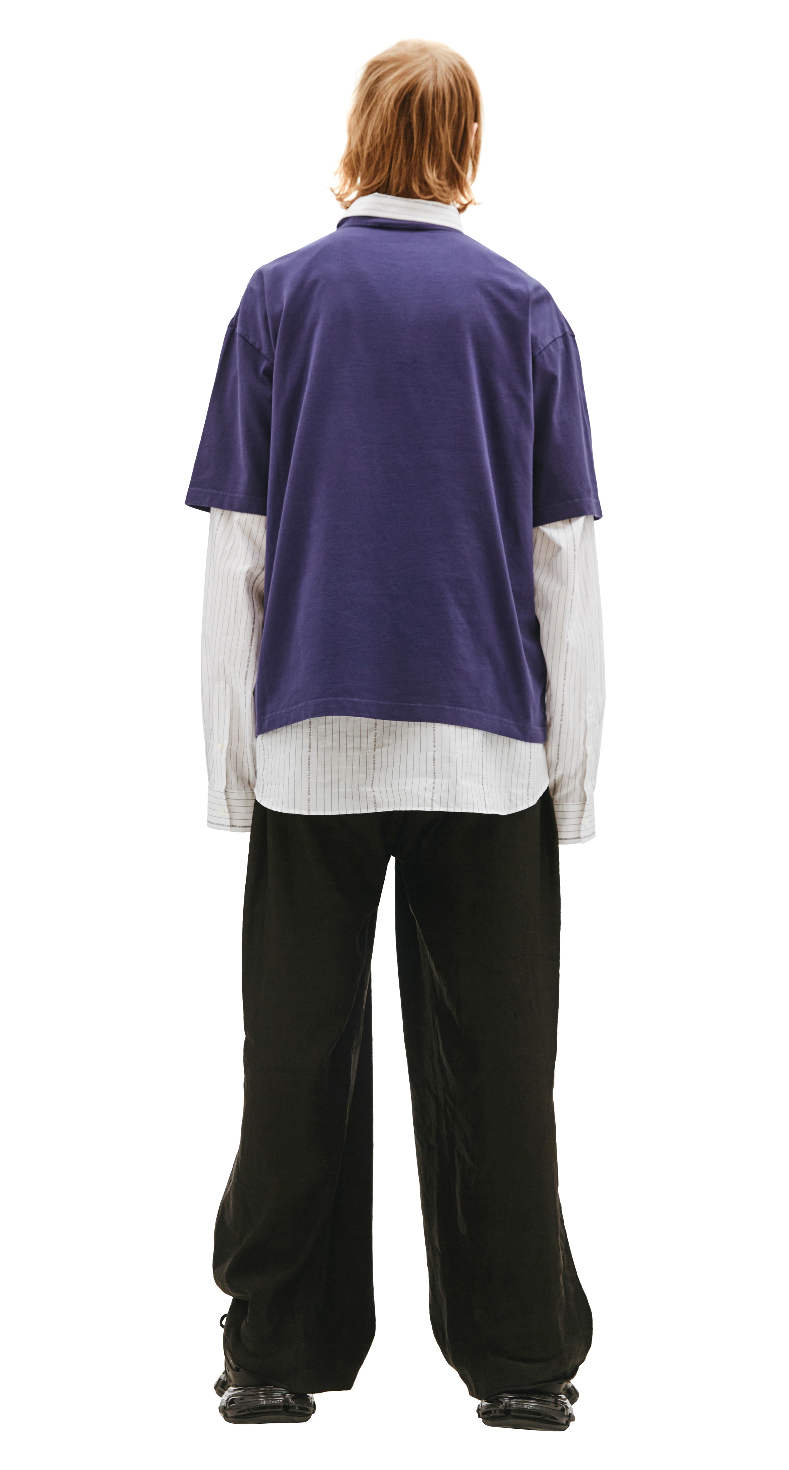 T-SHIRT WITH EMBROIDERED LETTERING FREE - 3