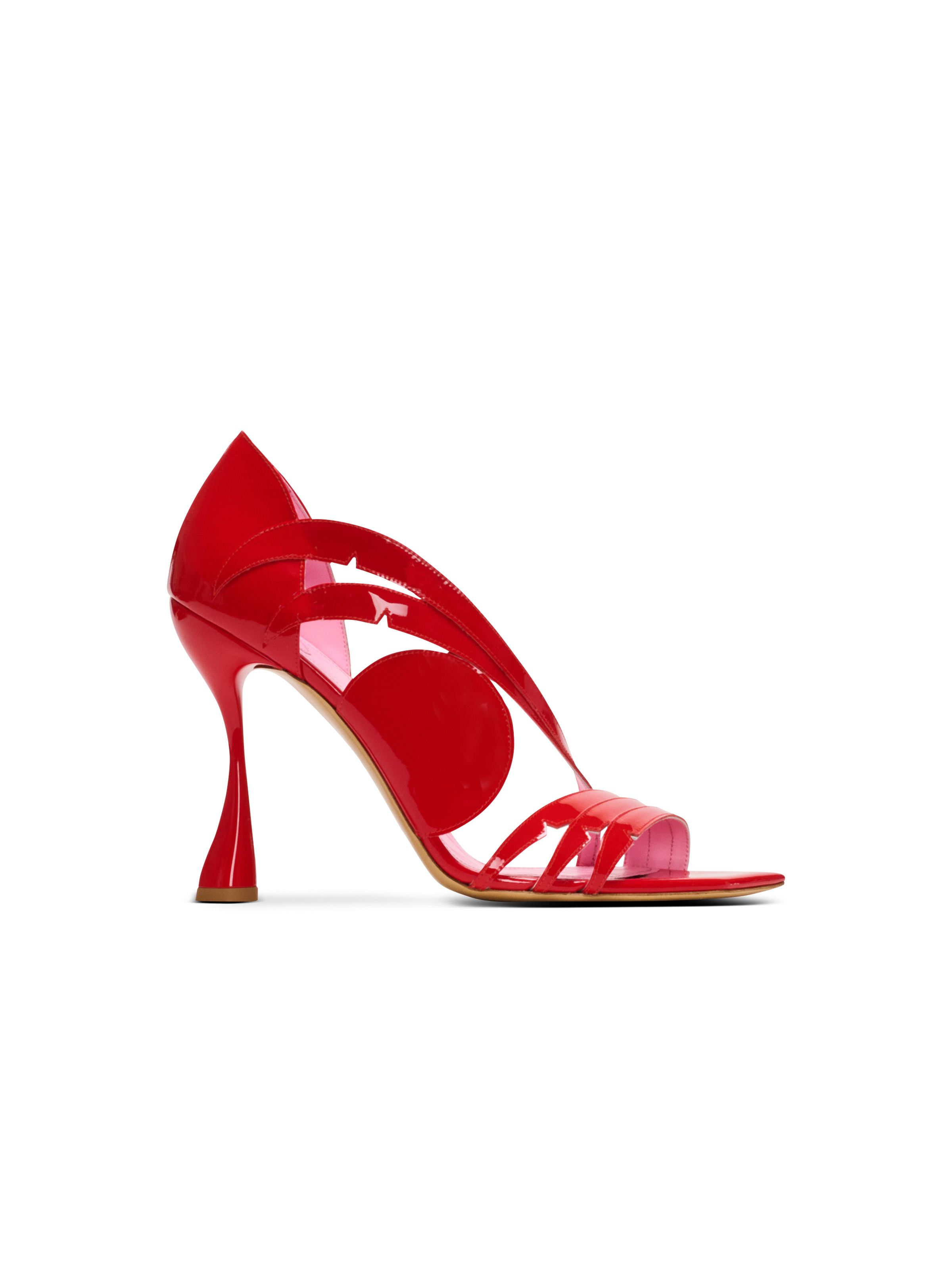 Heeled Eden sandals in patent leather - 1