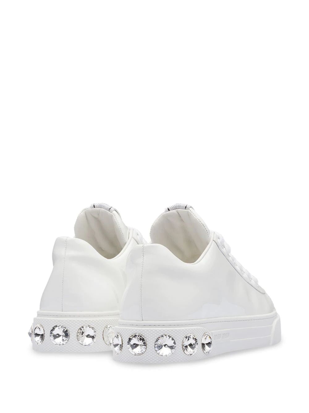 patent low-top sneakers - 3