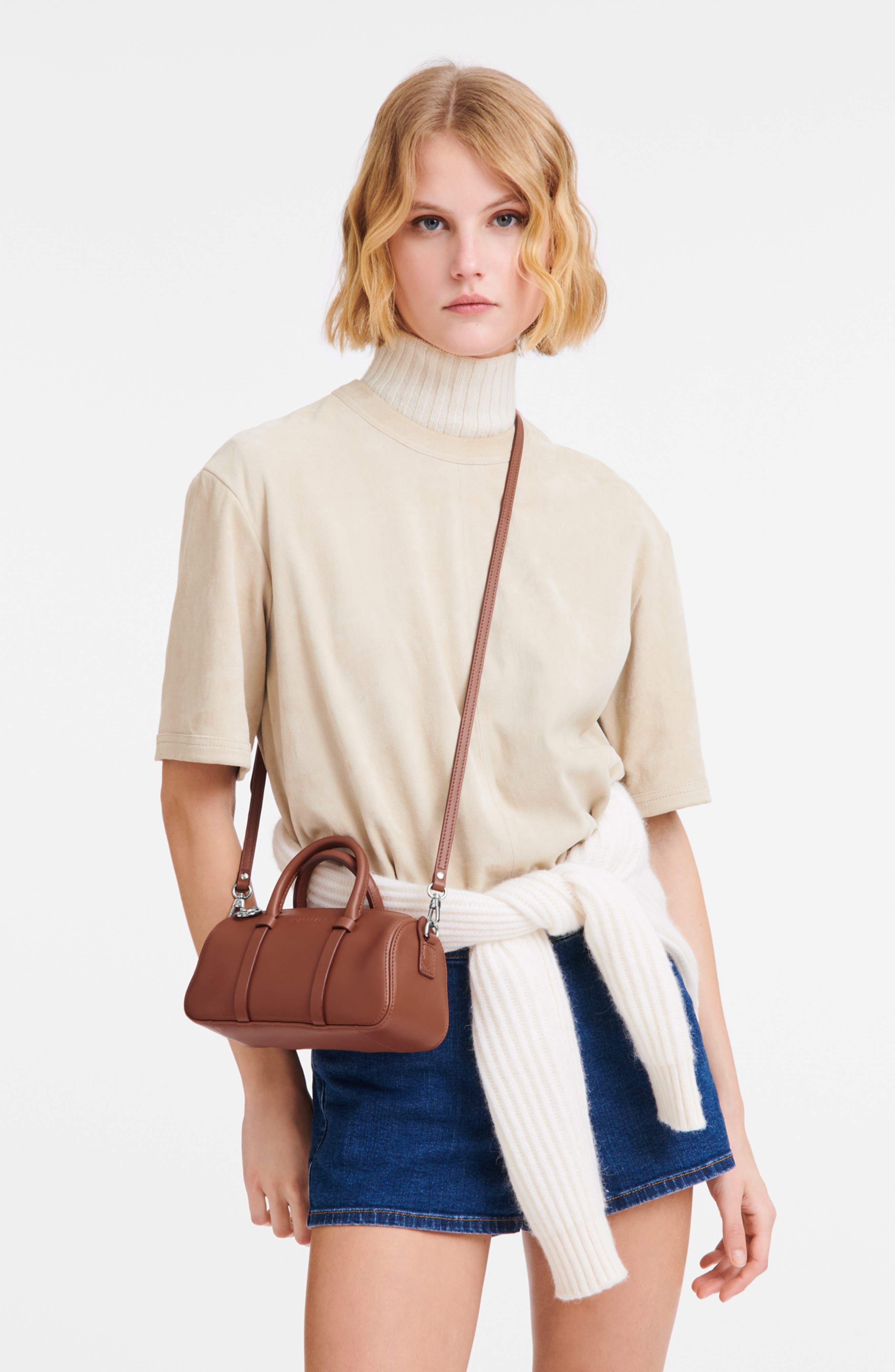 Longchamp Small Day Leather Bowling Bag in Cognac at Nordstrom - 2