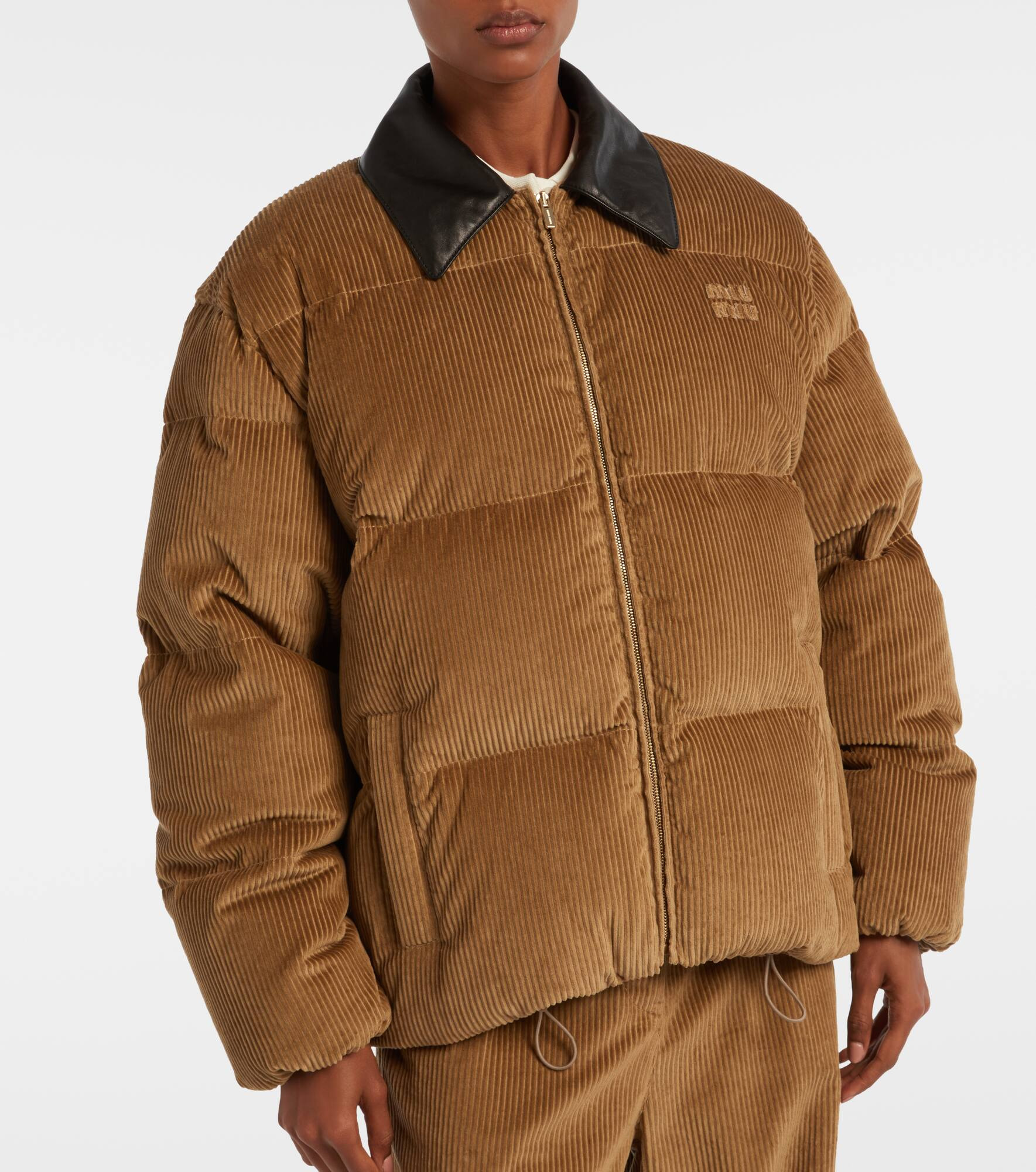 Cotton corduroy down jacket - 6