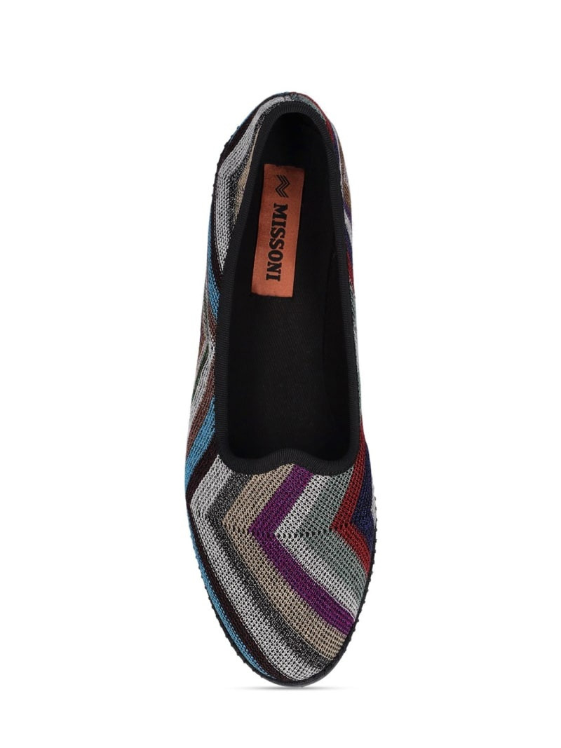 10mm Raschel lurex flat shoes 6