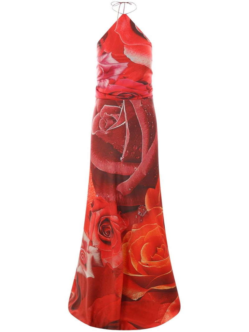 Garden Rose-print maxi dress 1