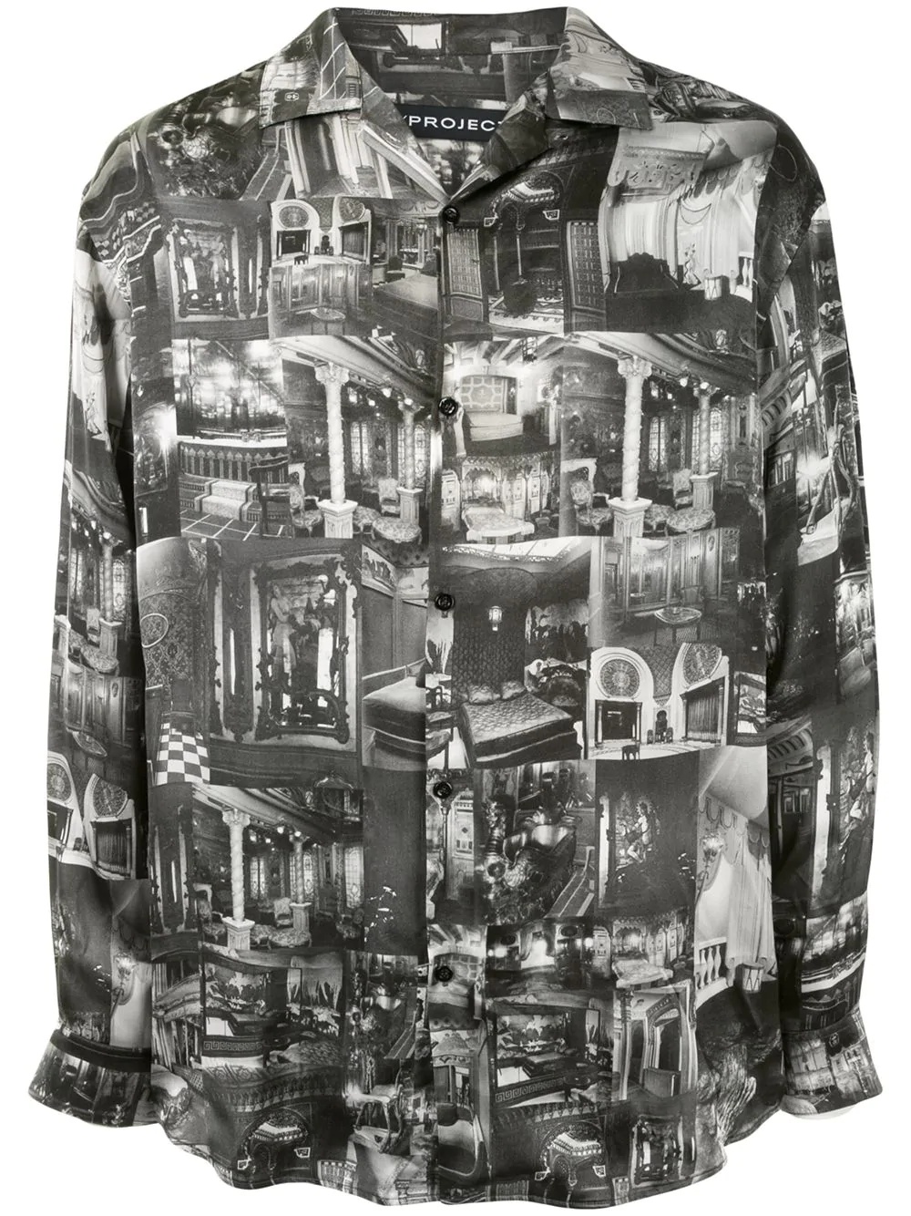 photograph-print long-sleeve shirt  - 1