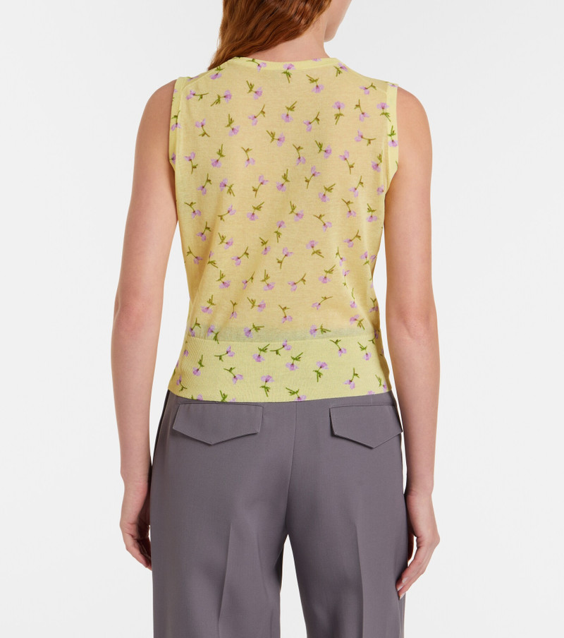 Floral cotton-blend top 4
