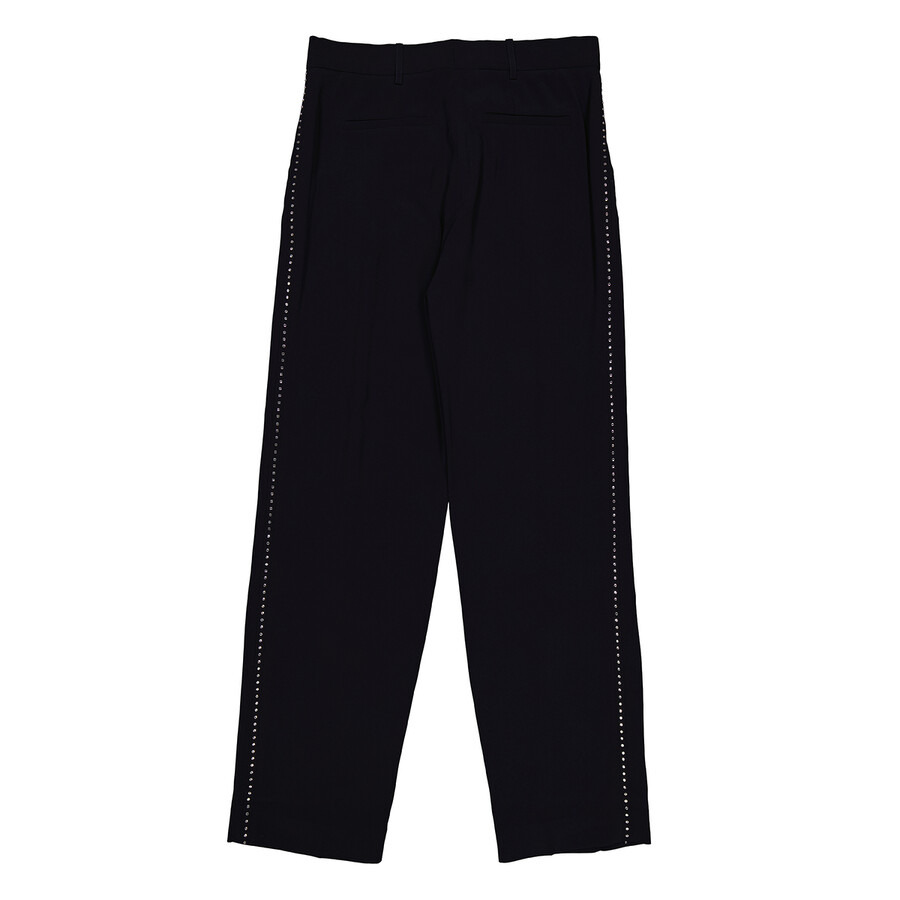 Victoria Beckham Ladies Midnight Slim Front Pleat Pants - 2