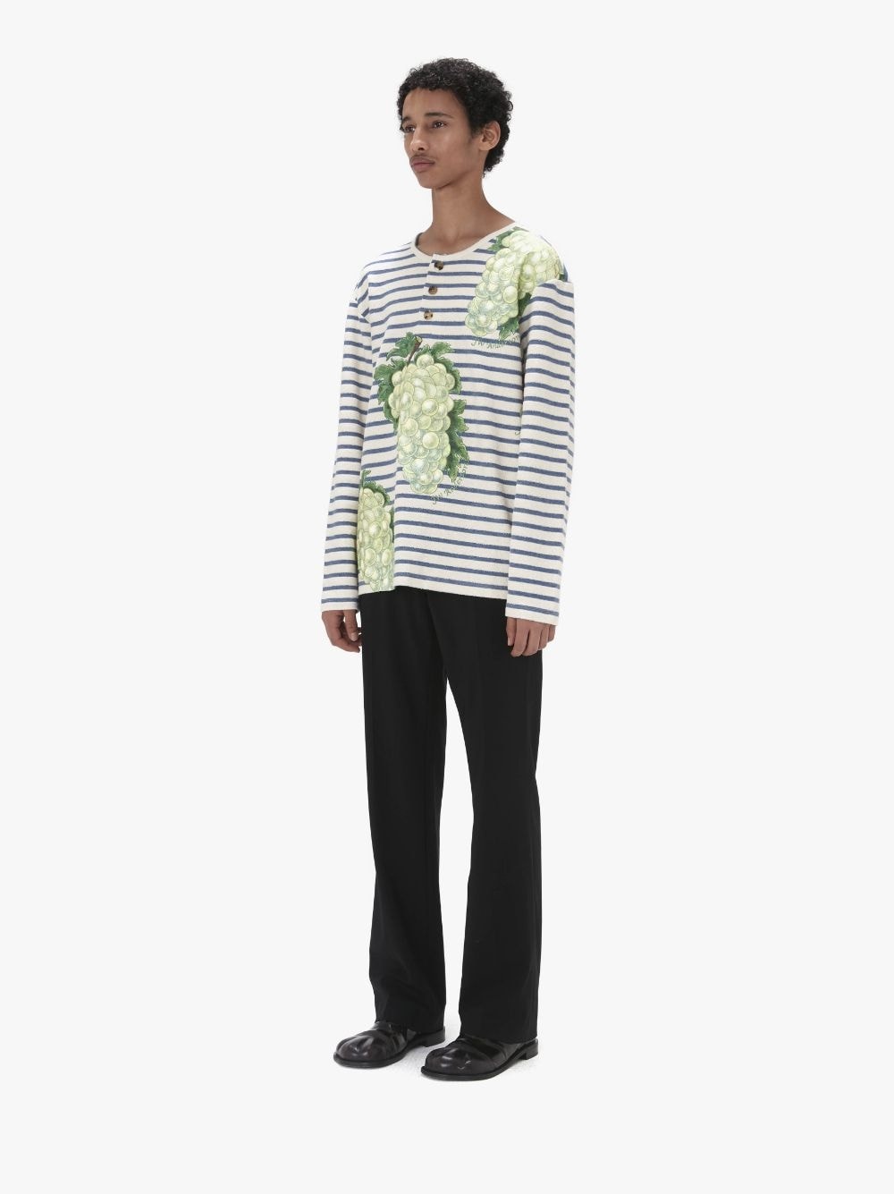 HENLEY TOP WITH GRAPE MOTIF - 4