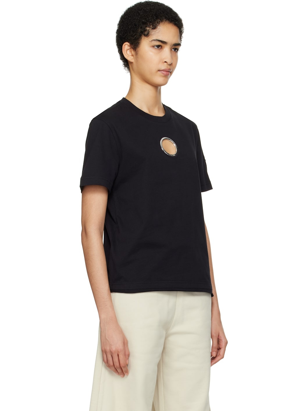 Moncler x Willow Smith Black Grommet T-shirt - 2