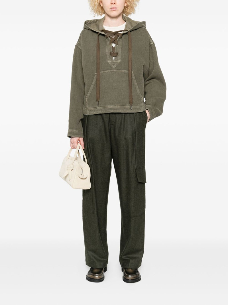 Golden Goose lace-up hoodie outlook