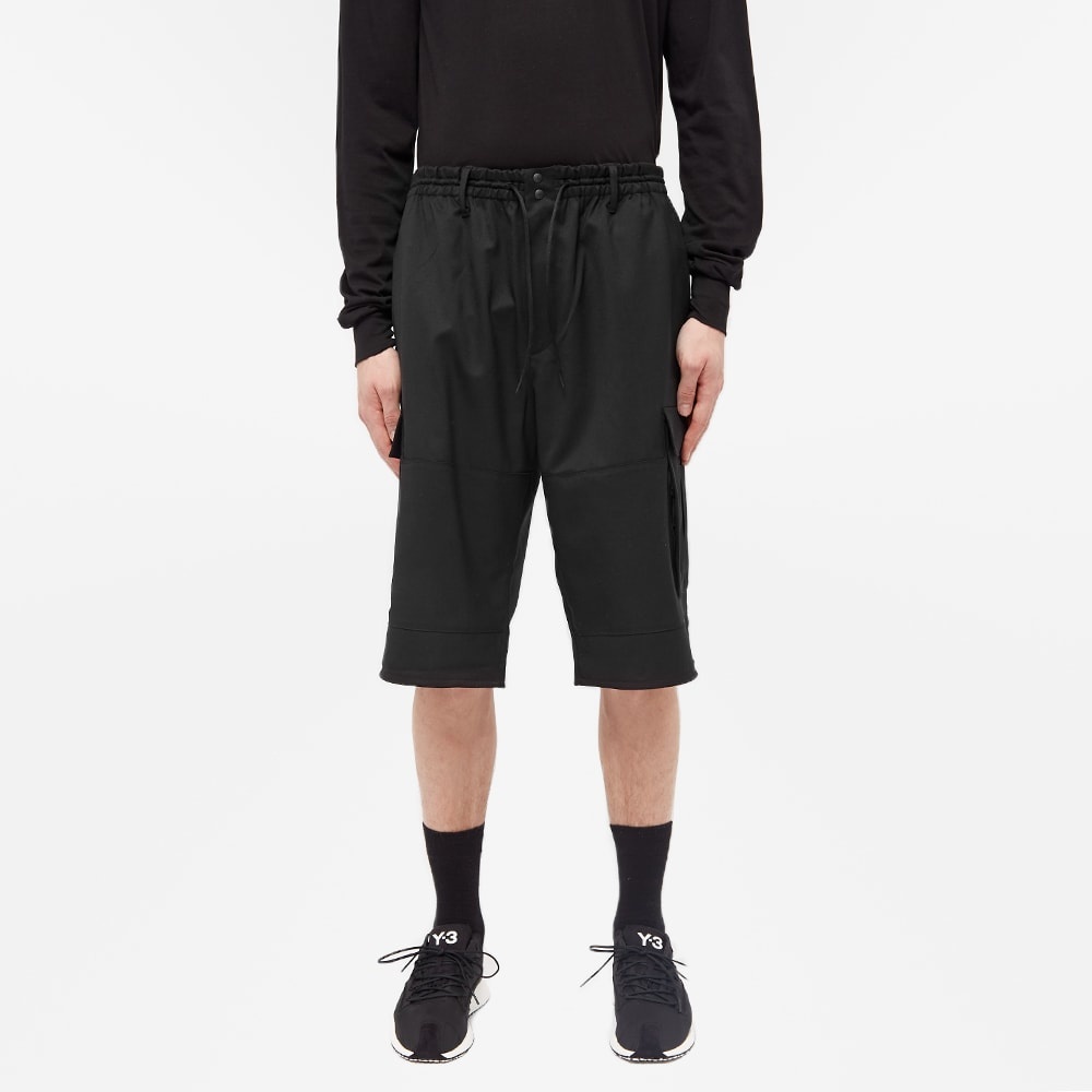 Y-3 Wool Stretch Cargo Short - 4