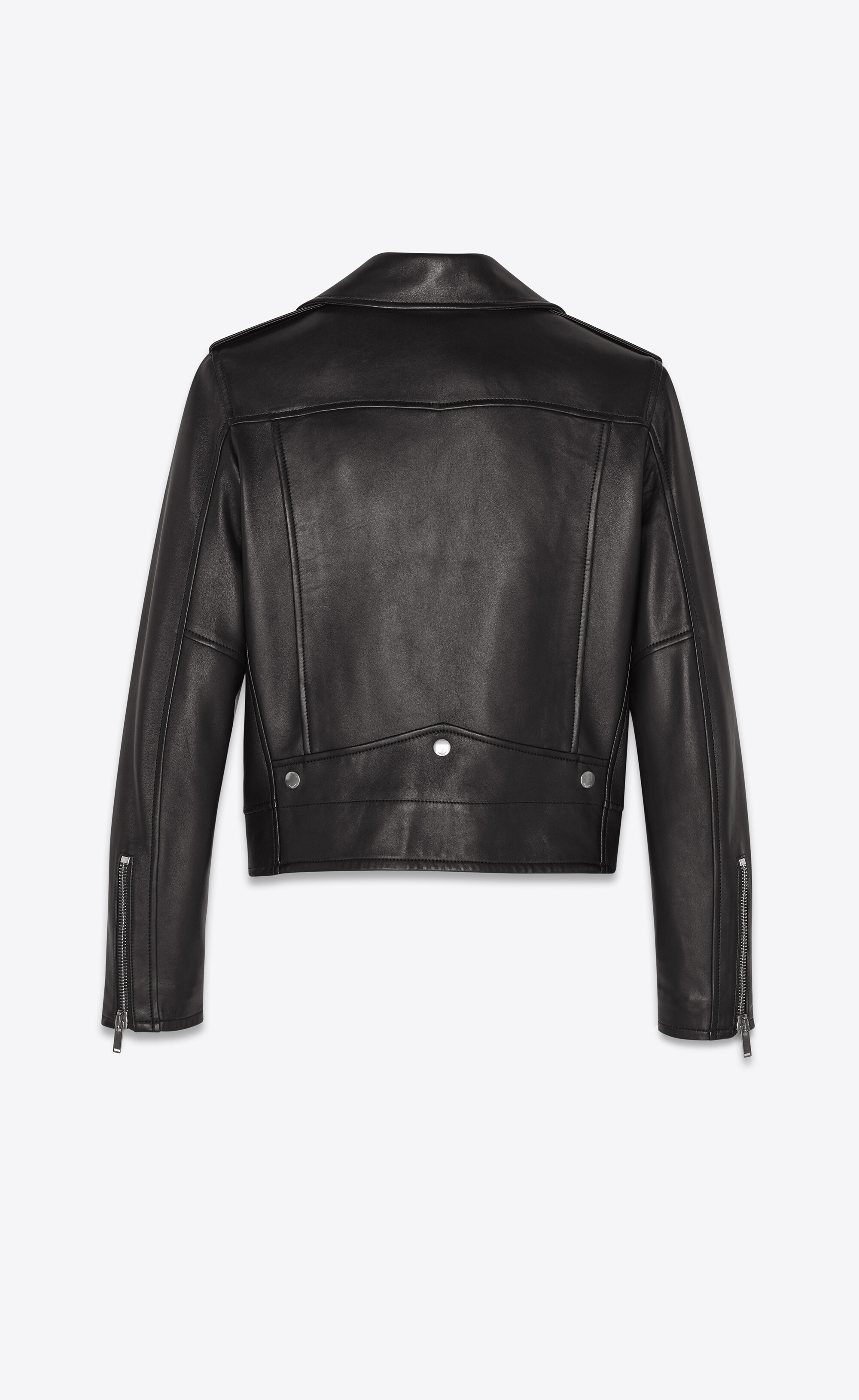 motorcycle jacket in plunged lambskin - 2