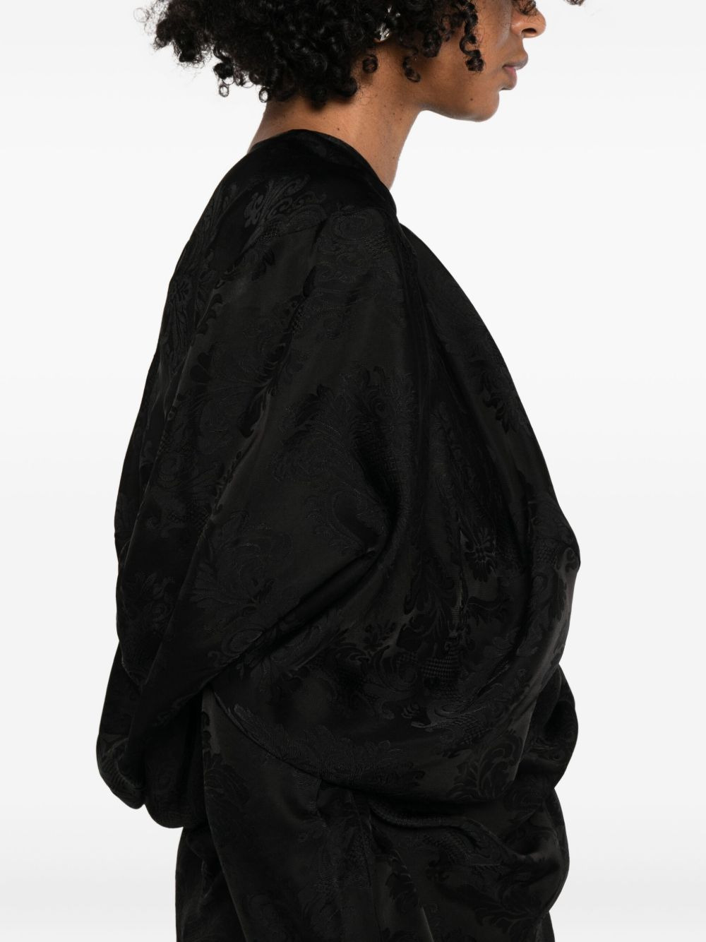 draped blouse - 5