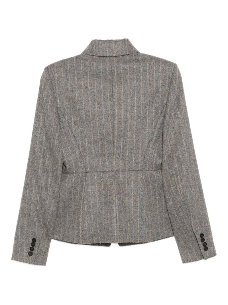 Erdem striped single-breasted blazer outlook