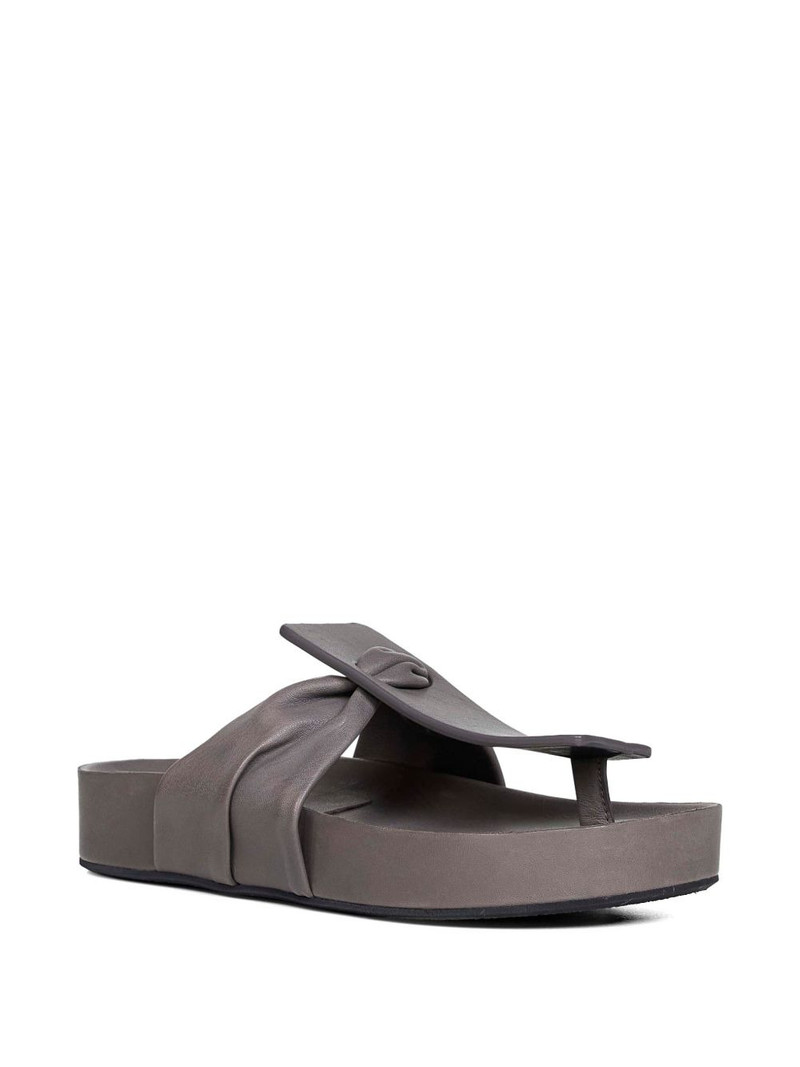 UMA WANG 35mm Square leather sandals outlook