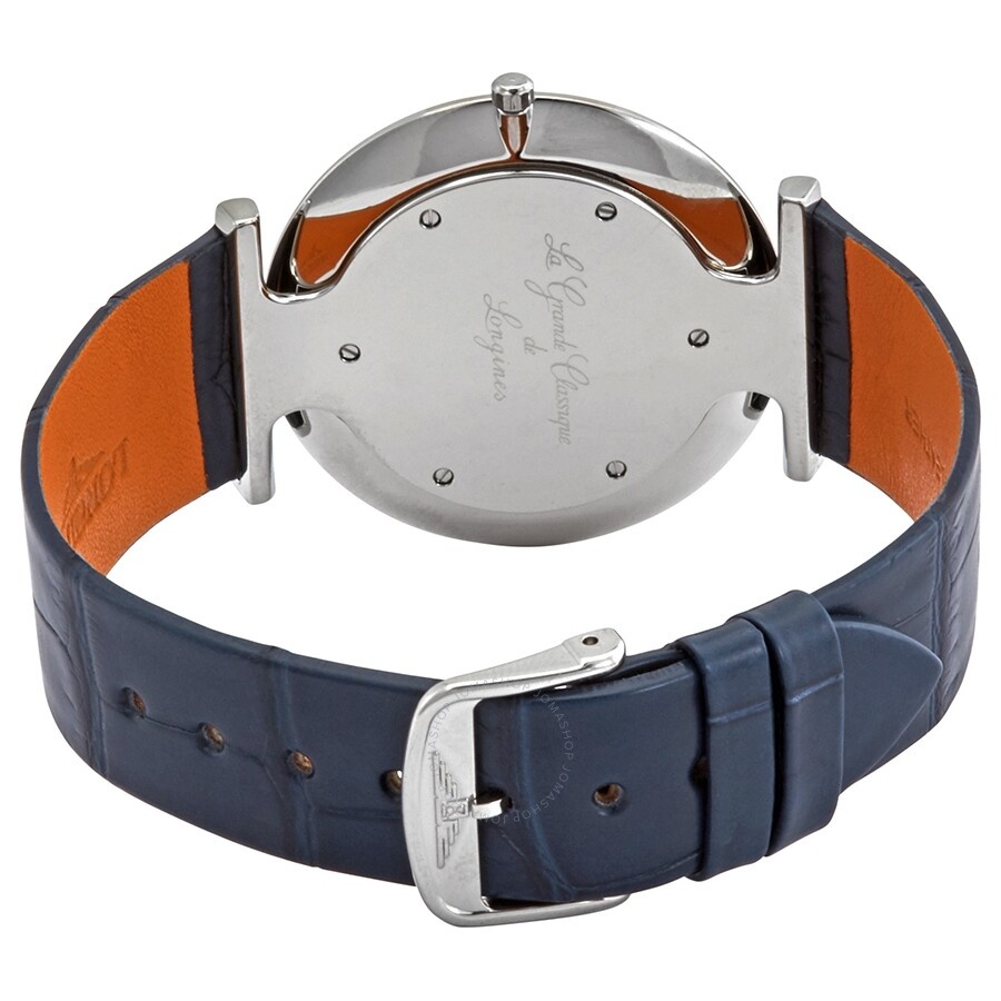 Longines Blue Sunray Dial Blue Leather Men's Watch L4.766.4.95.2 - 3