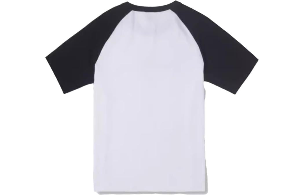 (WMNS) Converse Logo Baseball T-Shirt 'White Black' 10026176-A01 - 2