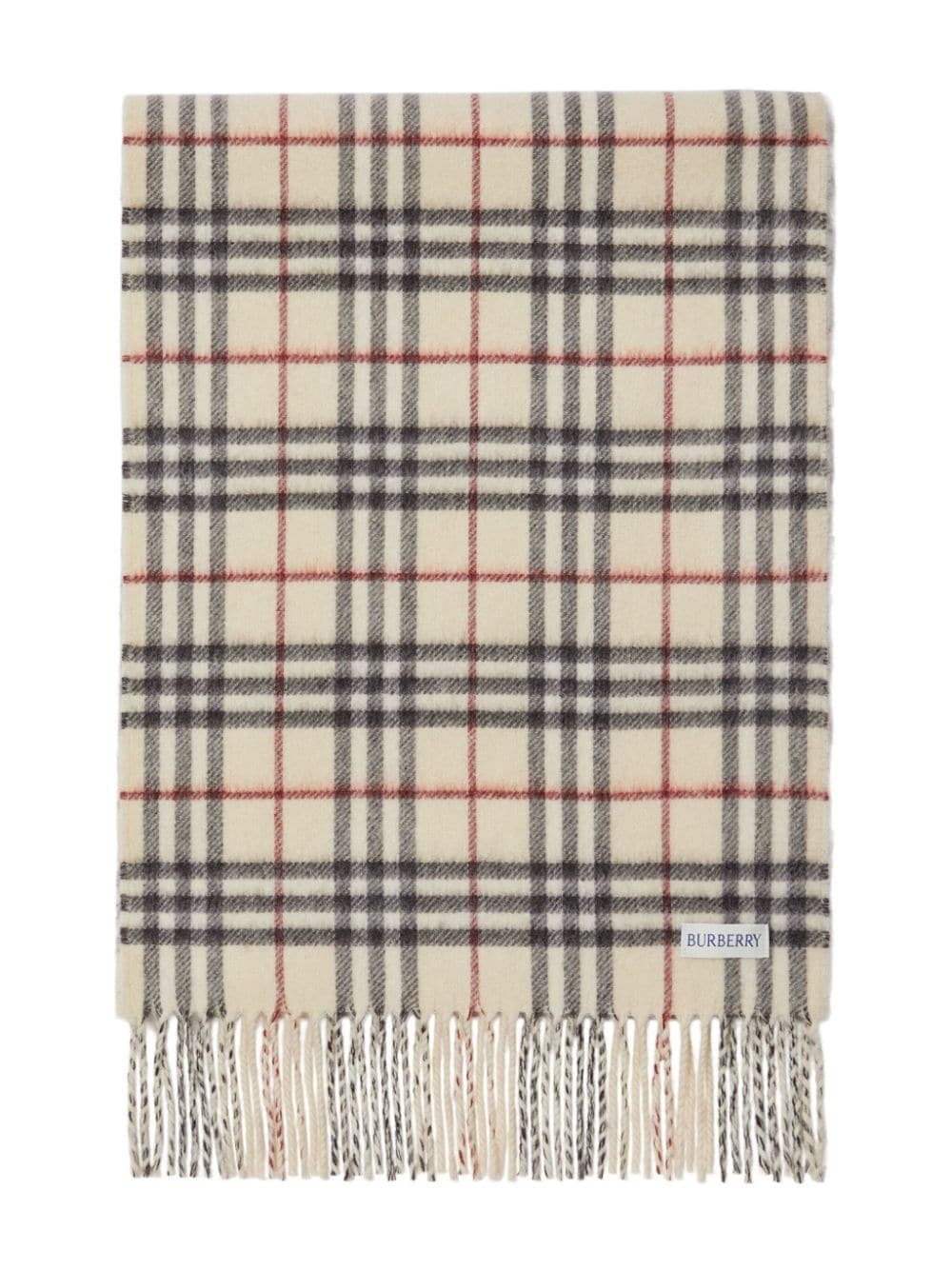 checked reversible cashmere scarf - 2