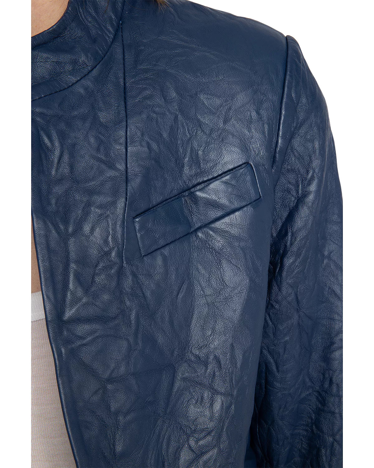 Veryn Cuir Froisse Leather Jacket - 5