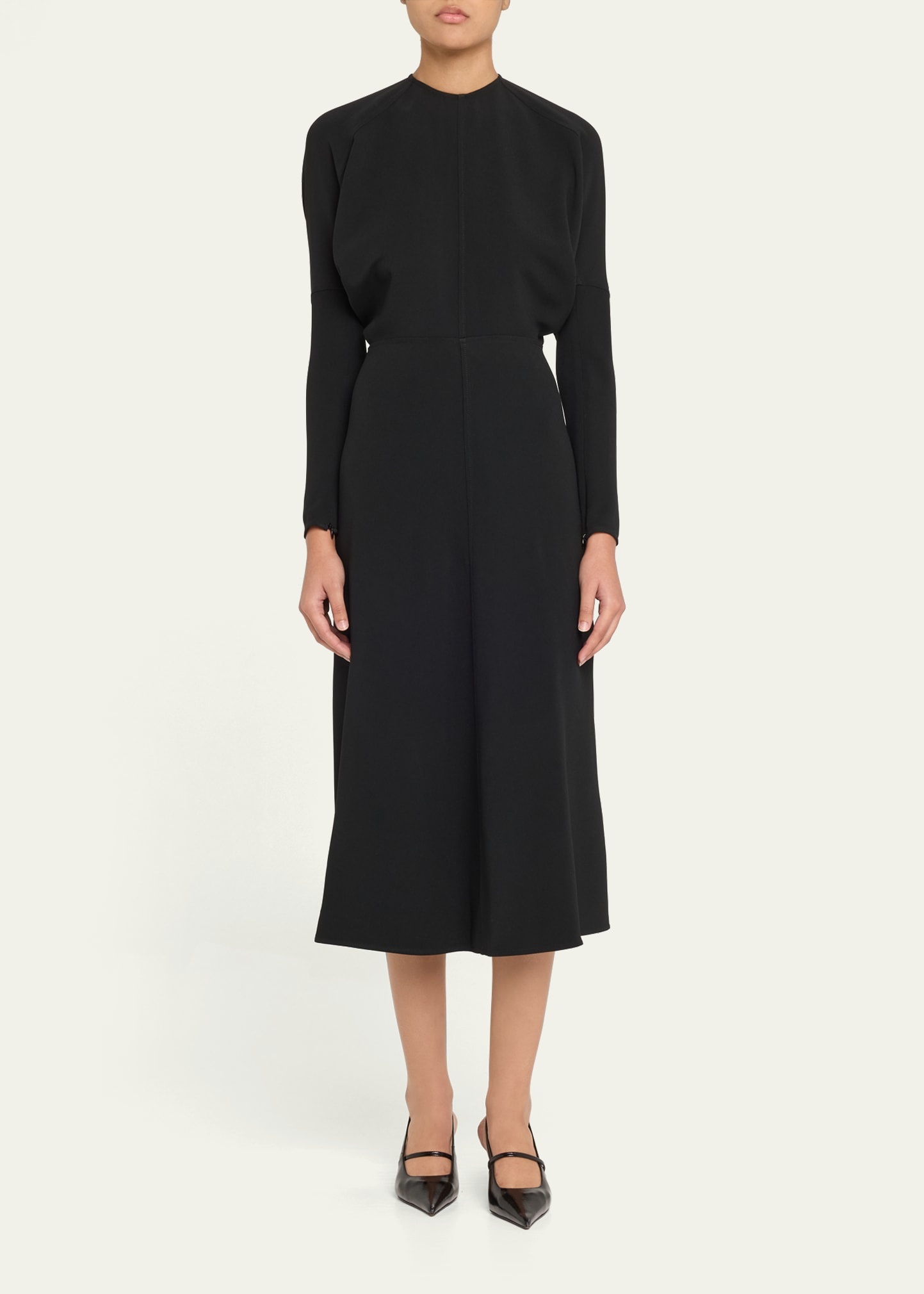 Dolman Sleeve Midi Dress - 2