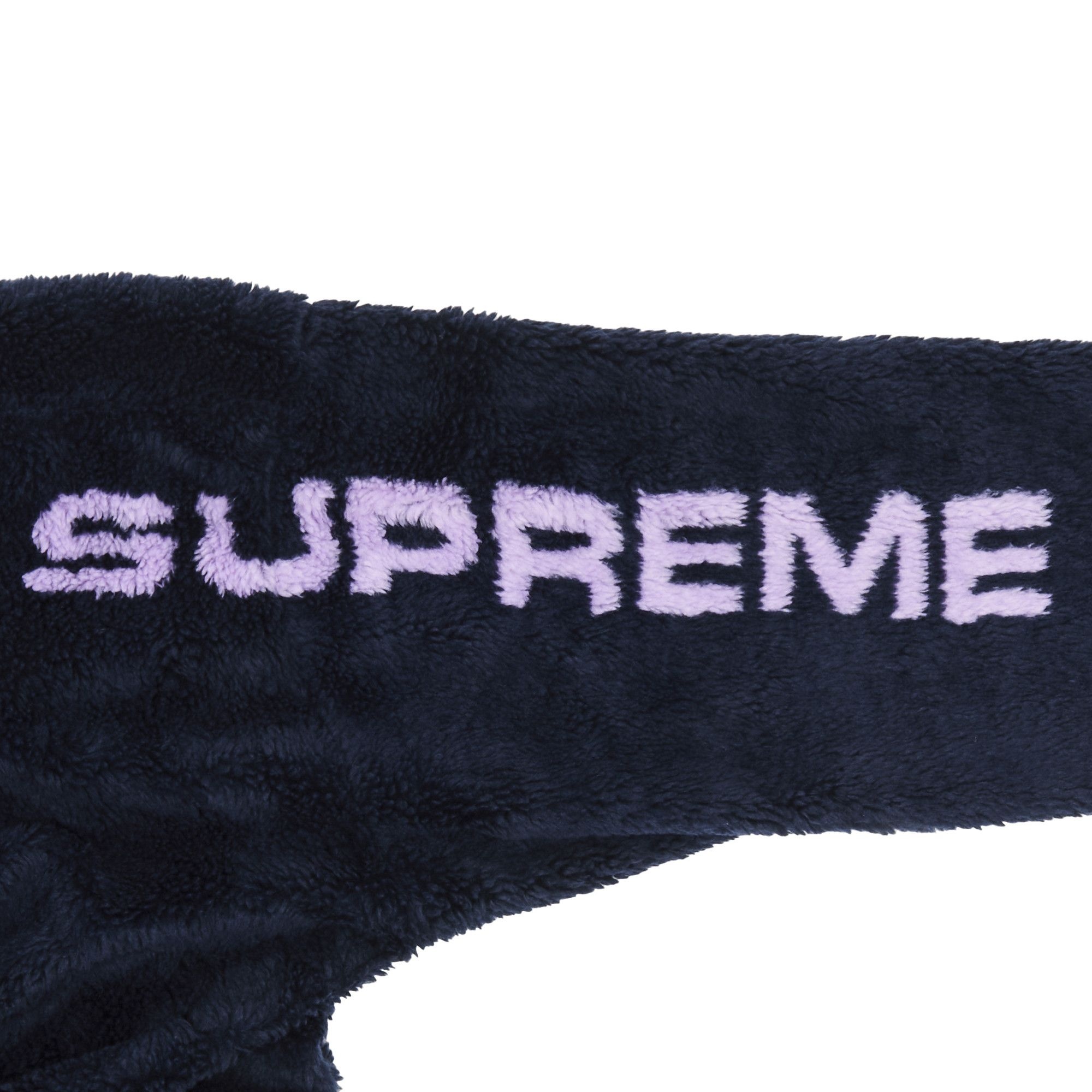 Supreme Shoulder Logo Fleece Jacket 'Navy' - 3