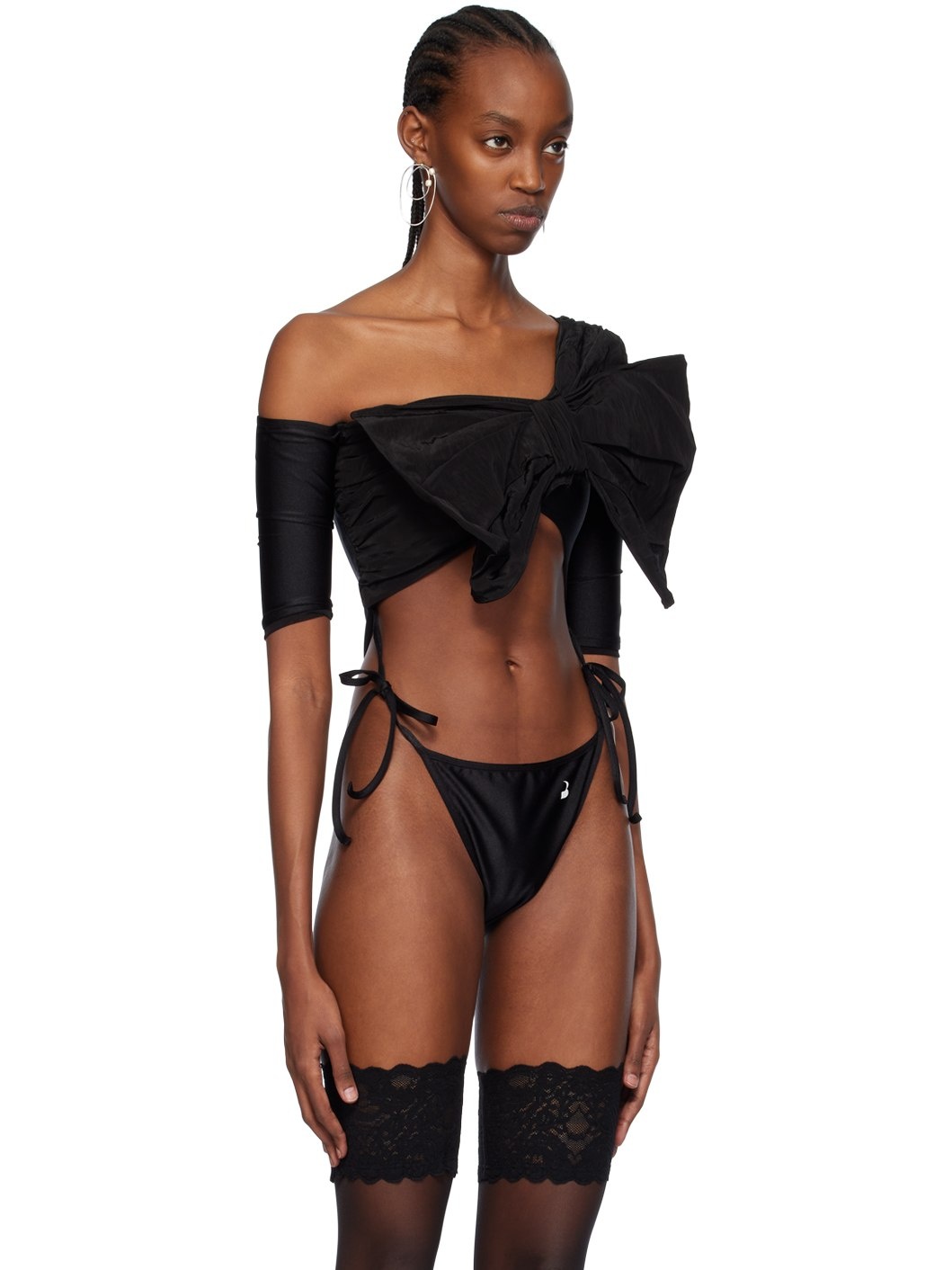 Black Ribbon Bodysuit - 4