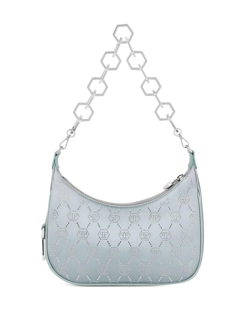 PHILIPP PLEIN rhinestone-embellished monogram shoulder bag outlook