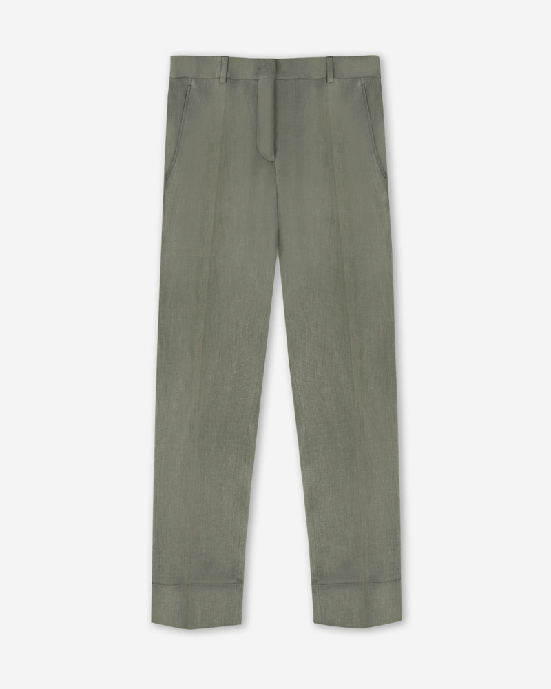 Regular fit linen trousers 1