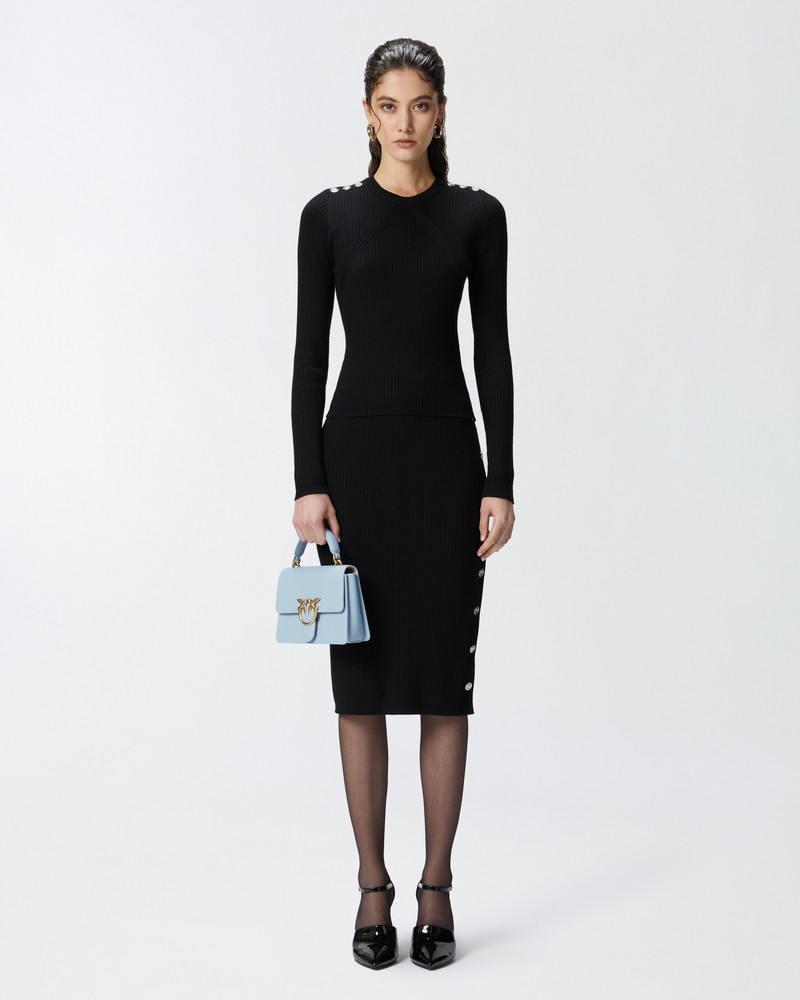 LONG-SLEEVED RIBBED WOOL SWEATER 3