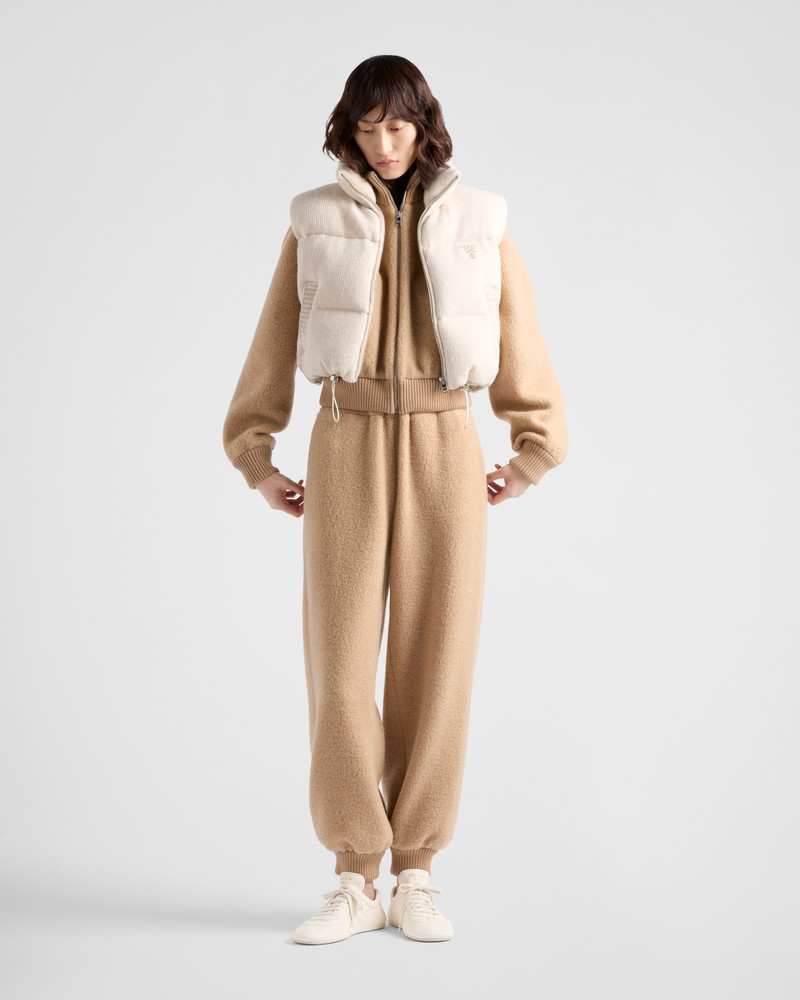 Prada Cotton fleece zipper jacket outlook