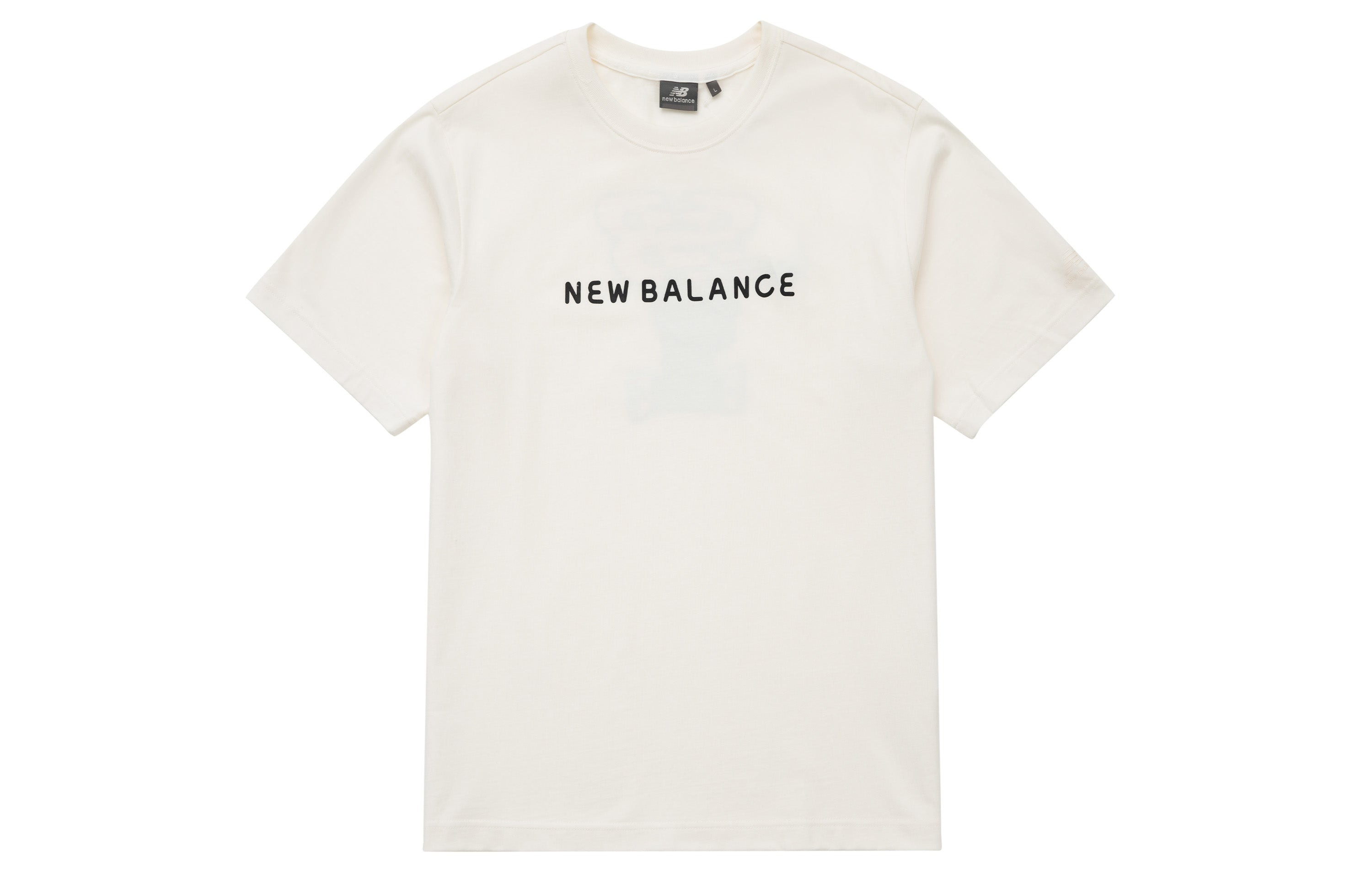 New Balance Logo Tee 'White Black' 5ED26201-IV - 2