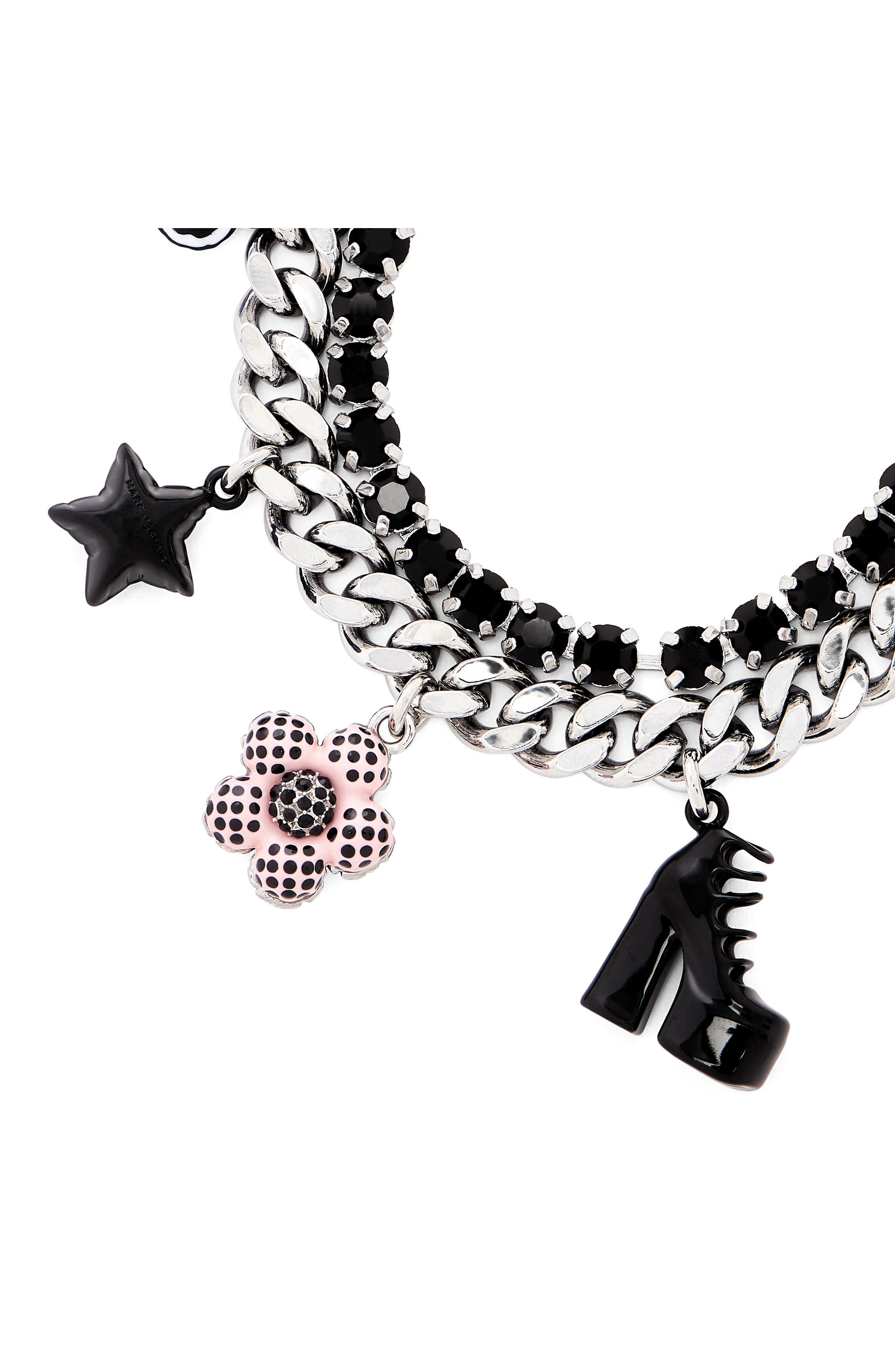 Marc Jacobs Mini Icon Dot Charm Bracelet in Silver/multi at Nordstrom - 3