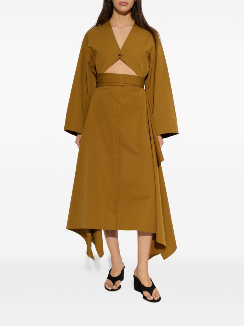 cut-out belted midi dress 3