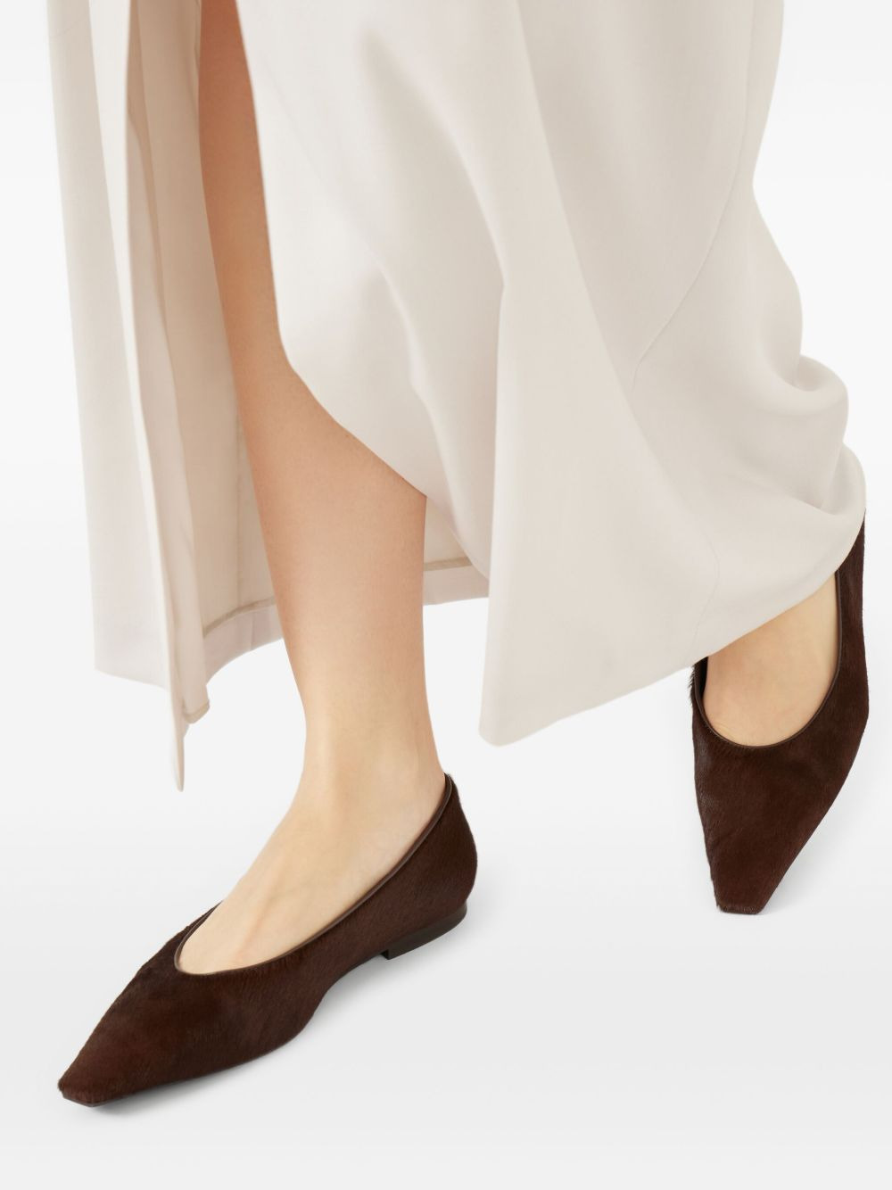 pointed-toe slip-on flats - 2