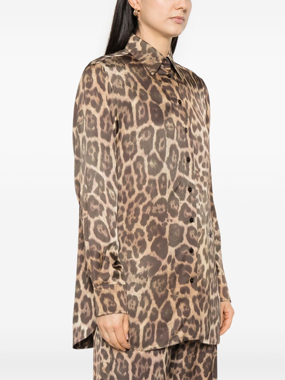 leopard-print shirt - 3