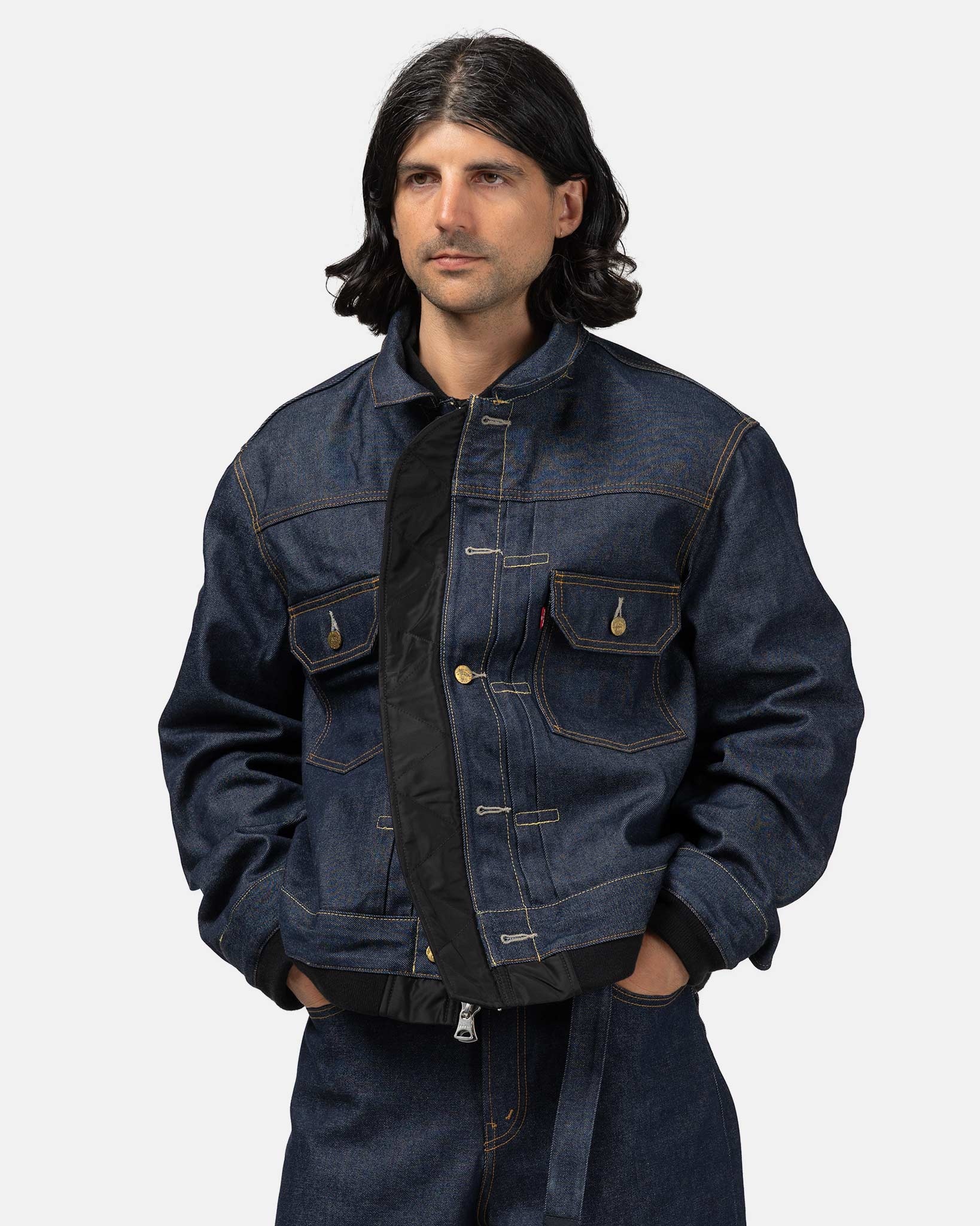 x Levis Denim x Nylon Twill Reversible Indigo x Black - 6