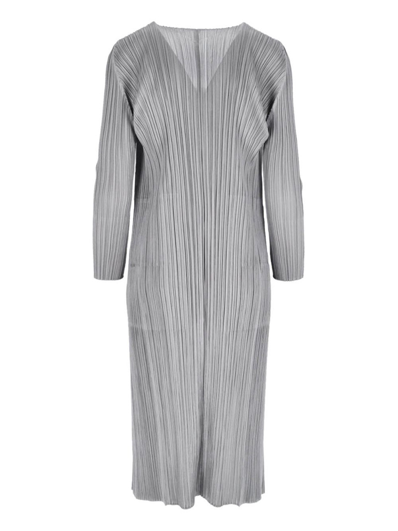 Pleats Please Issey Miyake pleated coat outlook
