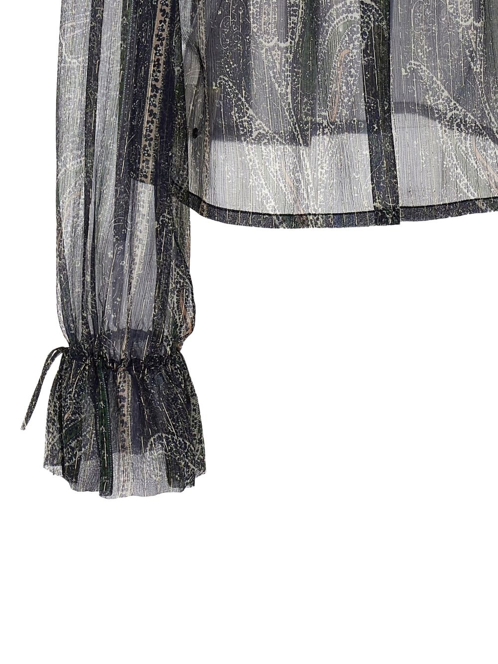 lurex-detail blouse - 4