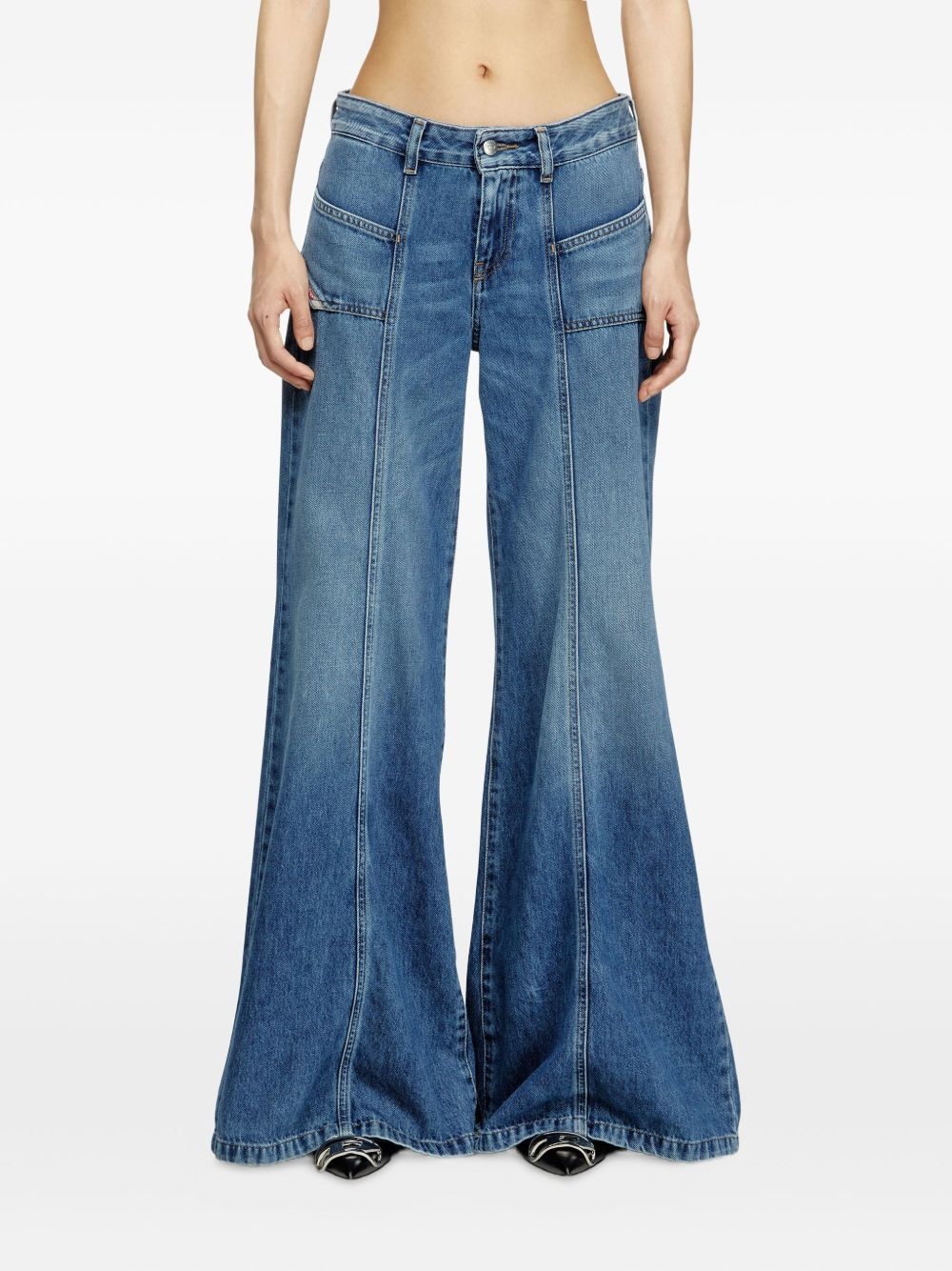 D-Akii wide-leg denim jeans - 3
